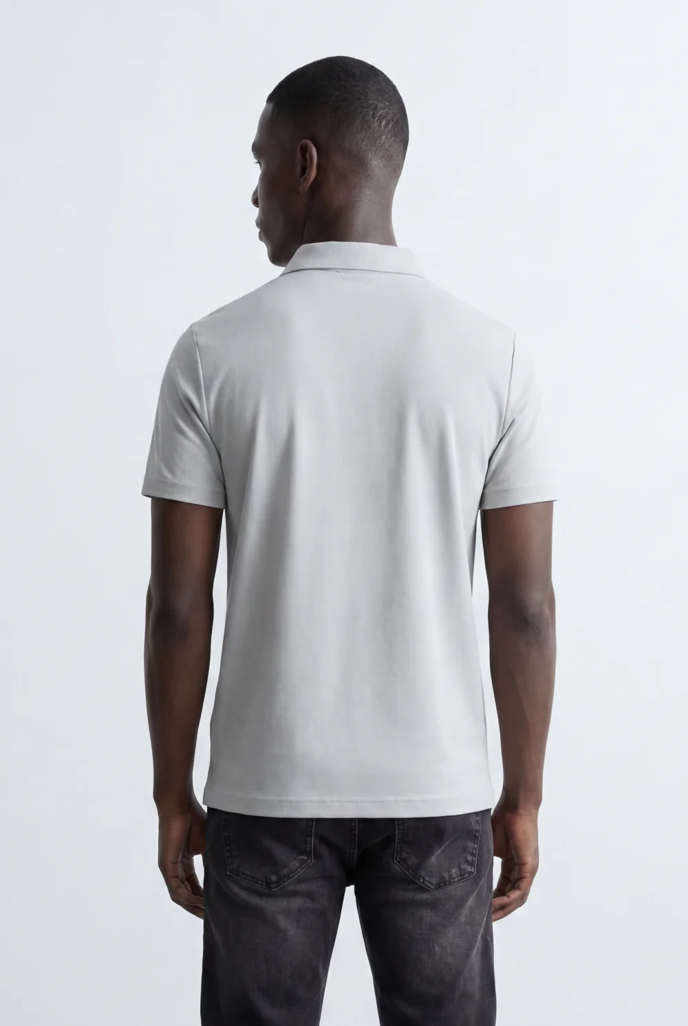 Men’s Tomato Store Refined Polo Shirt Embroidered Chest Detail Classic Collar Structure Button Placket T-Shirt - Image 6