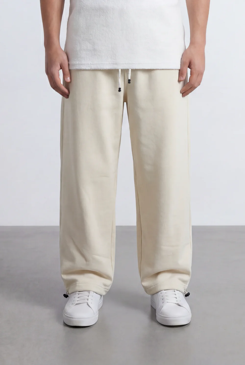 Men’s Tomato Store Relaxed Sweatpants Elastic Waist Oversize Melton Fabric