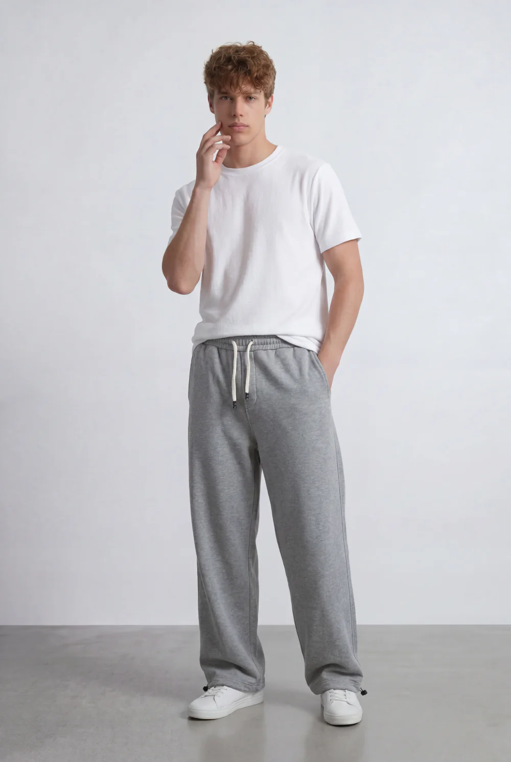 Men’s Tomato Store Relaxed Sweatpants Elastic Waist Oversize Melton Fabric - Image 11