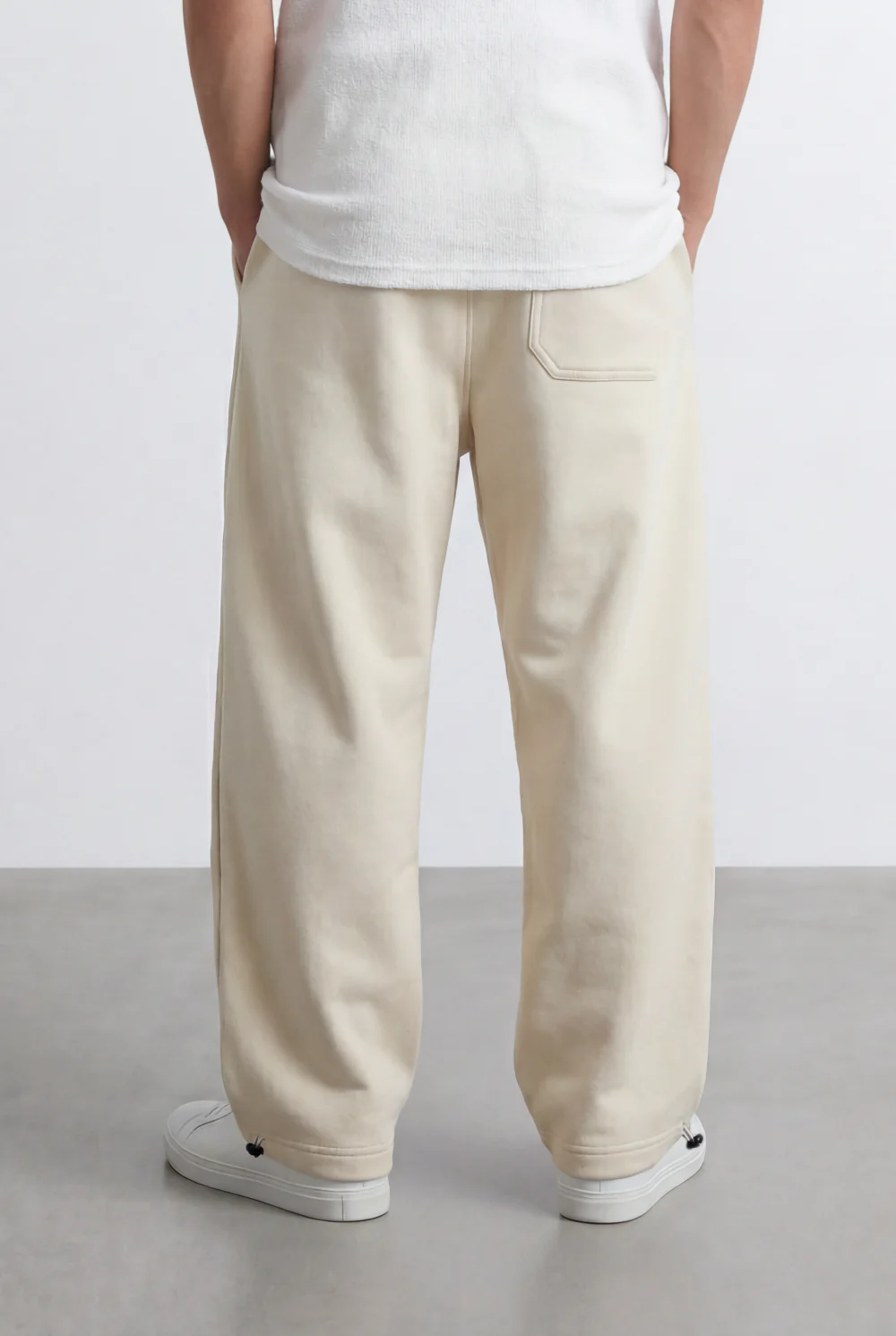 Men’s Tomato Store Relaxed Sweatpants Elastic Waist Oversize Melton Fabric - Image 2