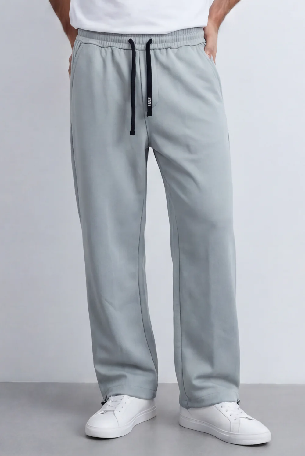 Men’s Tomato Store Relaxed Sweatpants Elastic Waistband Contrast Draw Cord Wide Leg - Image 5