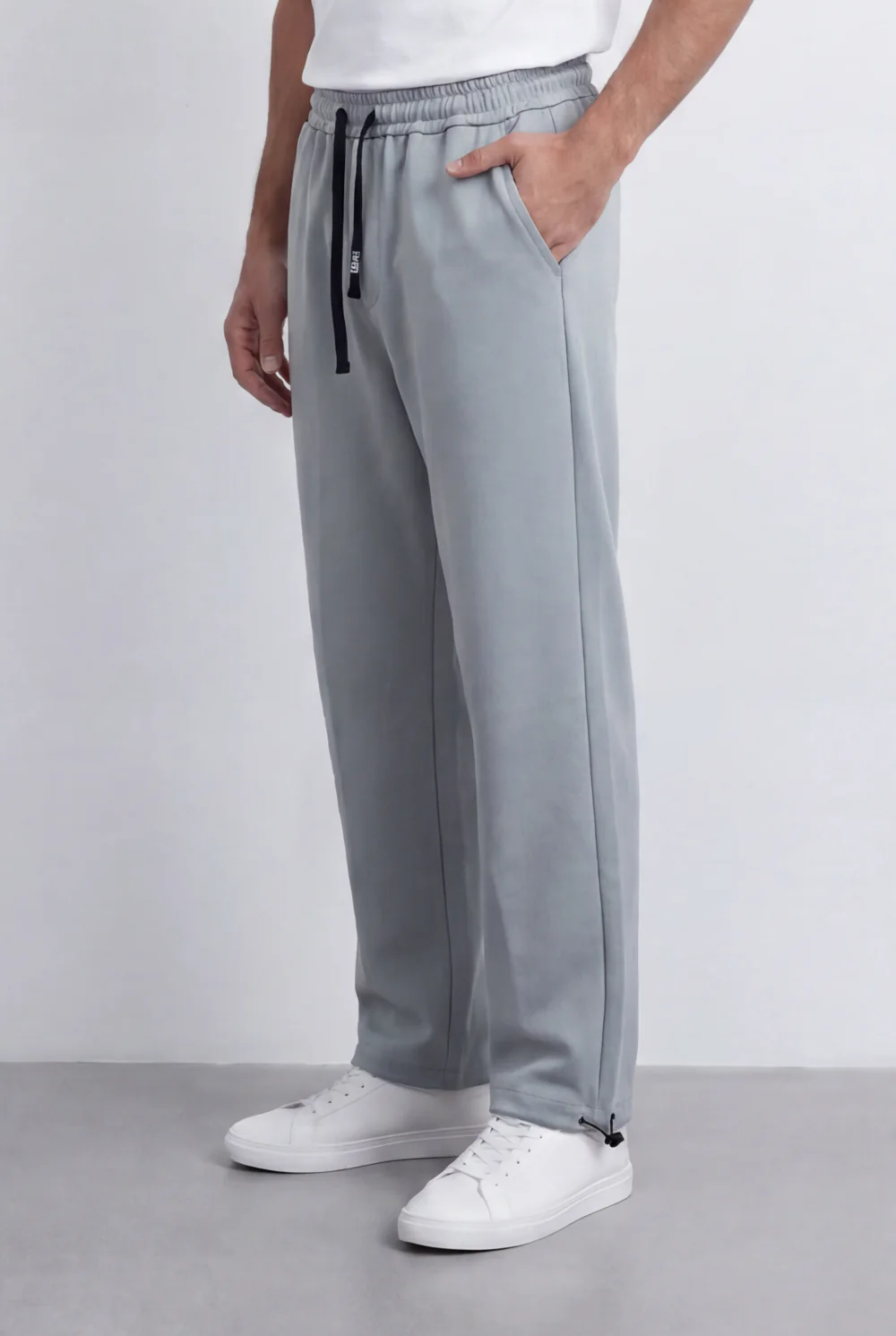 Men’s Tomato Store Relaxed Sweatpants Elastic Waistband Contrast Draw Cord Wide Leg - Image 8