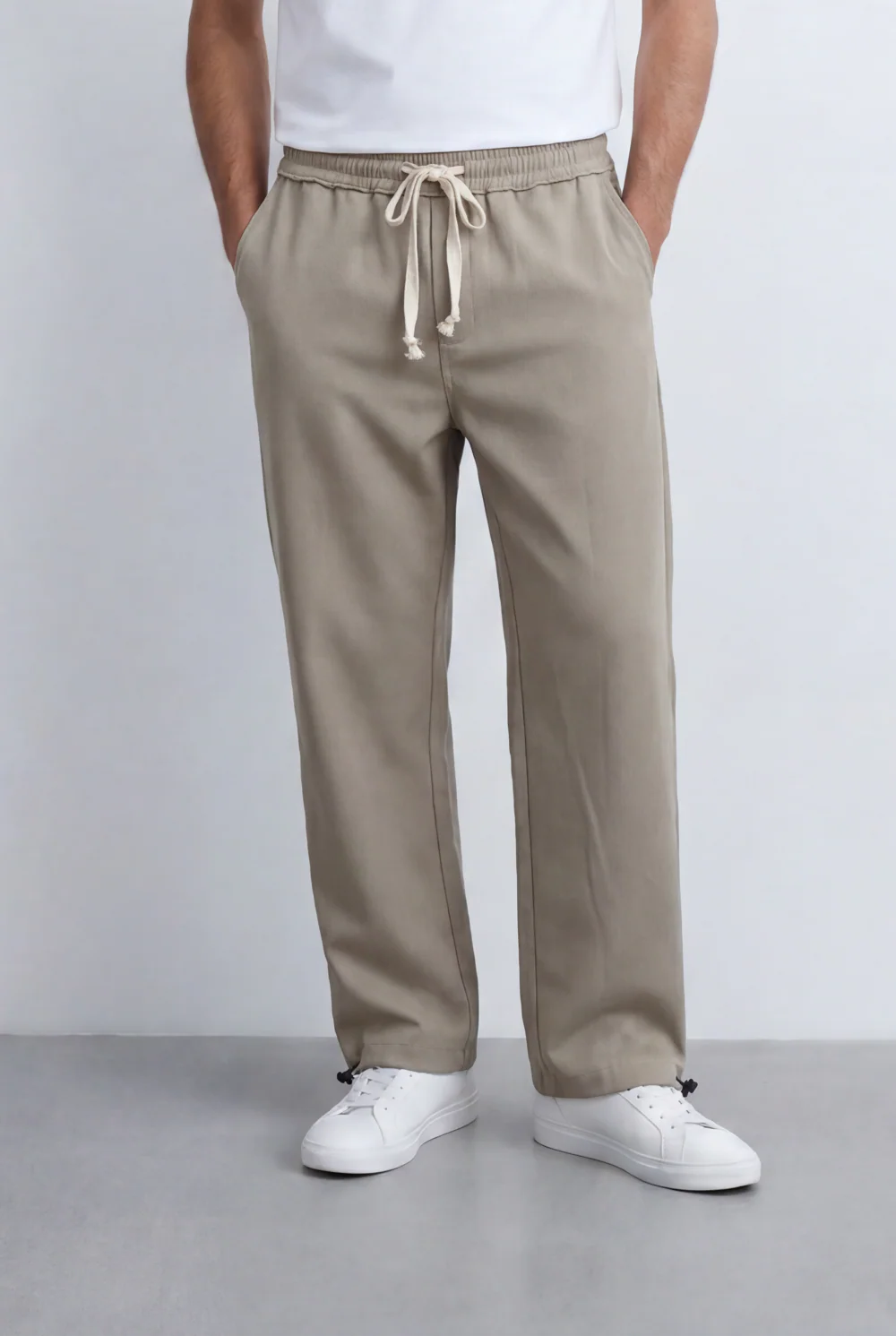 Men’s Tomato Store Relaxed Sweatpants Elastic Waistband Contrast Draw Cord Wide Leg - Image 9