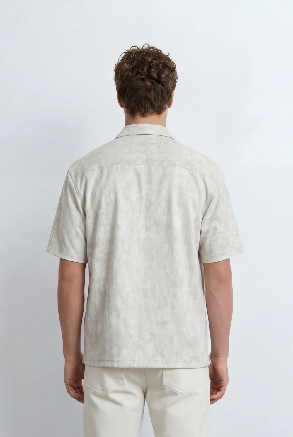 Men’s Tomato Store Resort Shirt Soft Washed Texture Open Collar Design Regular Fit - Image 2