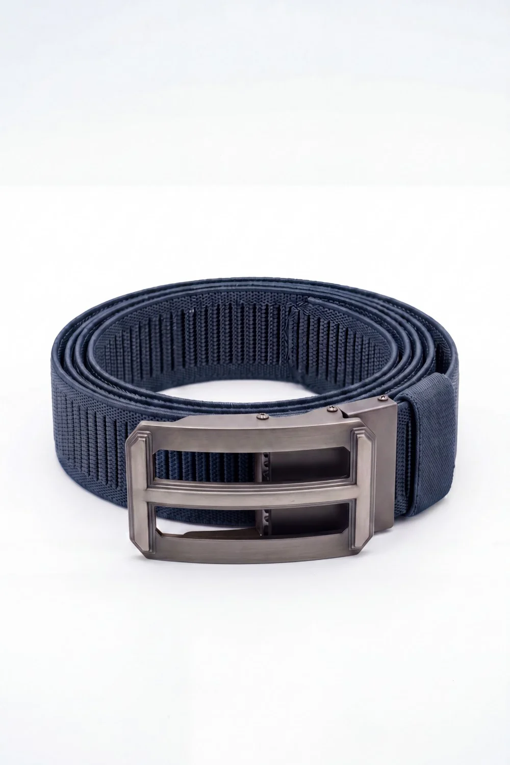 Men’s Tomato Store Ribbed Woven Belt Built Strong Strap Double Bar Buckle Adjustable Slide Fit Durable Edge Stitching - Image 10