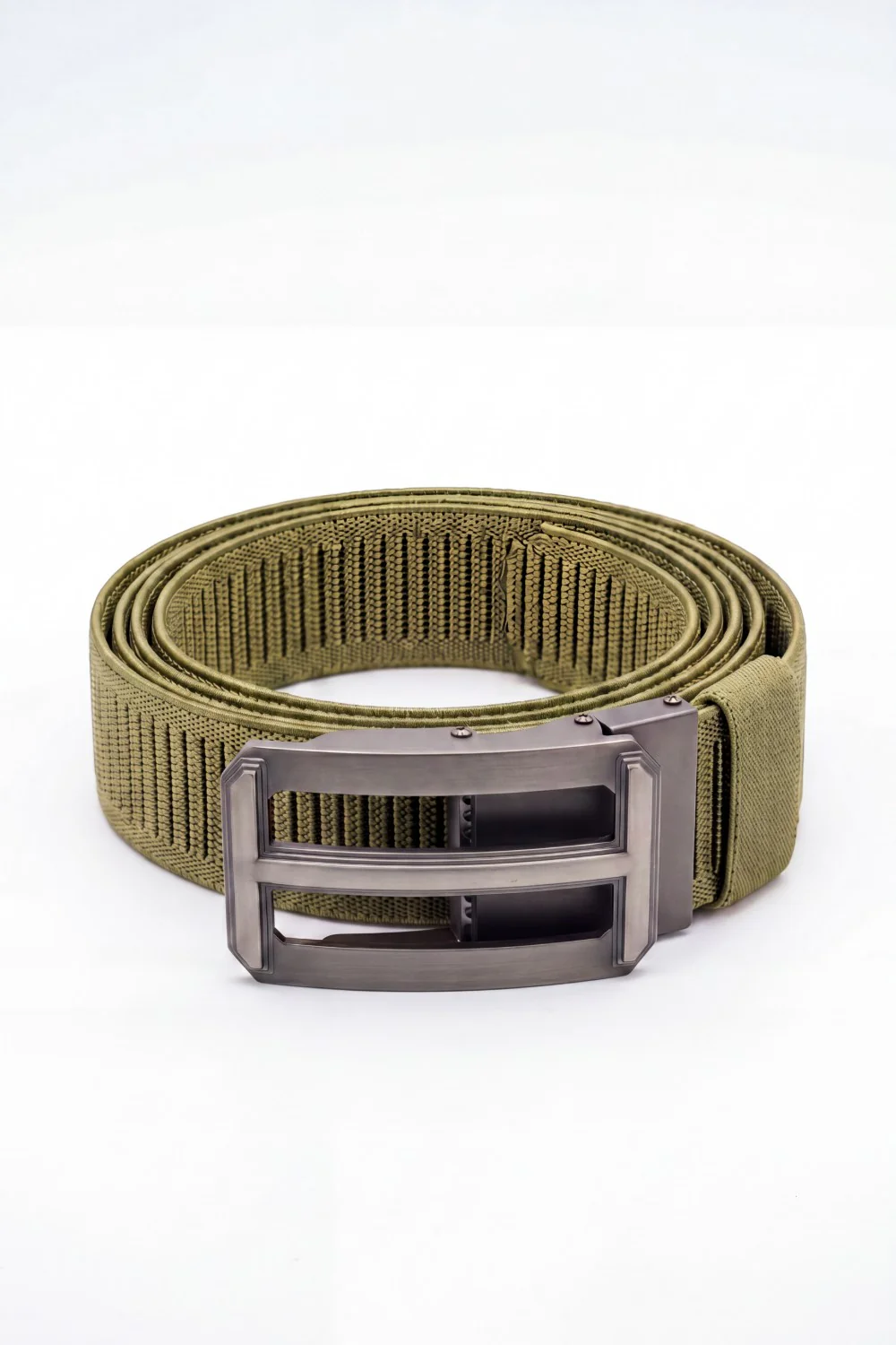 Men’s Tomato Store Ribbed Woven Belt Built Strong Strap Double Bar Buckle Adjustable Slide Fit Durable Edge Stitching - Image 13