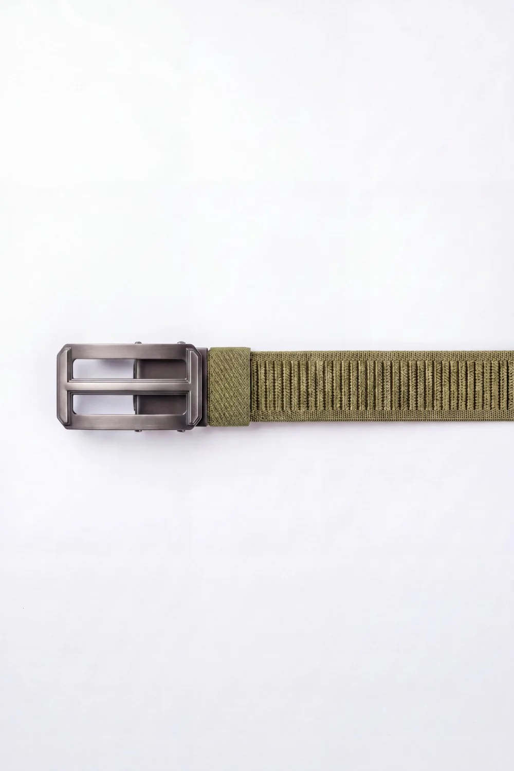 Men’s Tomato Store Ribbed Woven Belt Built Strong Strap Double Bar Buckle Adjustable Slide Fit Durable Edge Stitching - Image 15