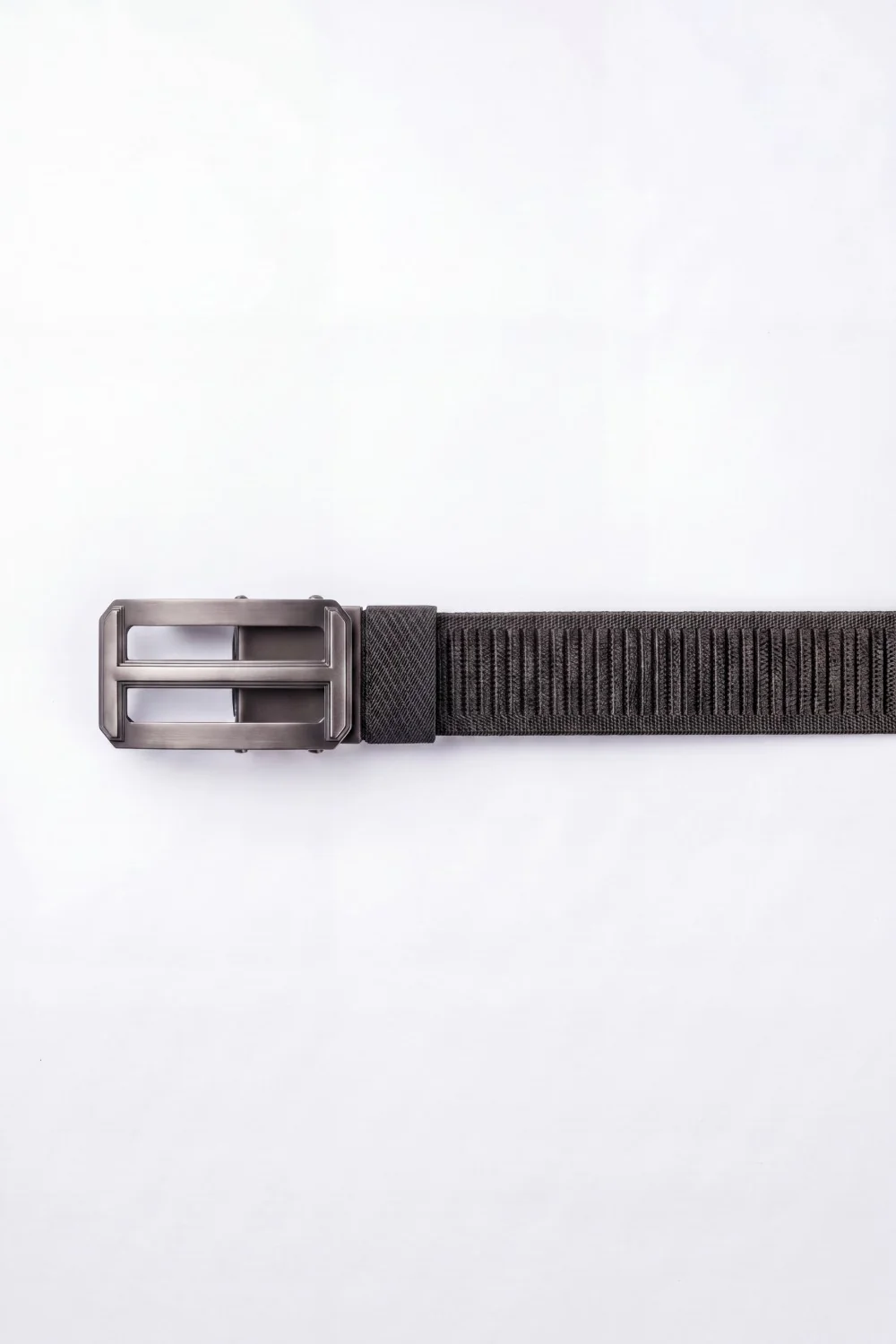 Men’s Tomato Store Ribbed Woven Belt Built Strong Strap Double Bar Buckle Adjustable Slide Fit Durable Edge Stitching - Image 6