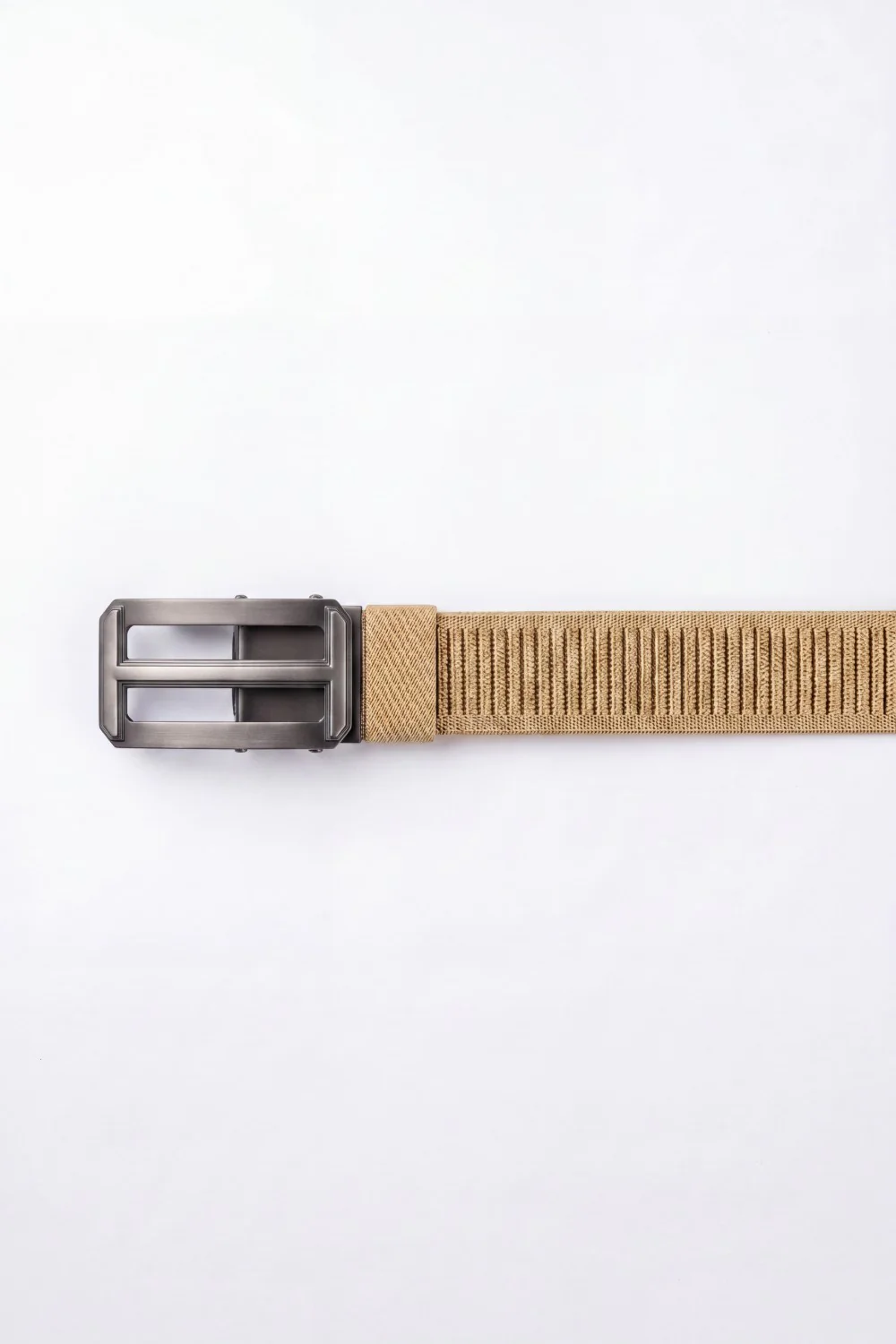 Men’s Tomato Store Ribbed Woven Belt Built Strong Strap Double Bar Buckle Adjustable Slide Fit Durable Edge Stitching - Image 9