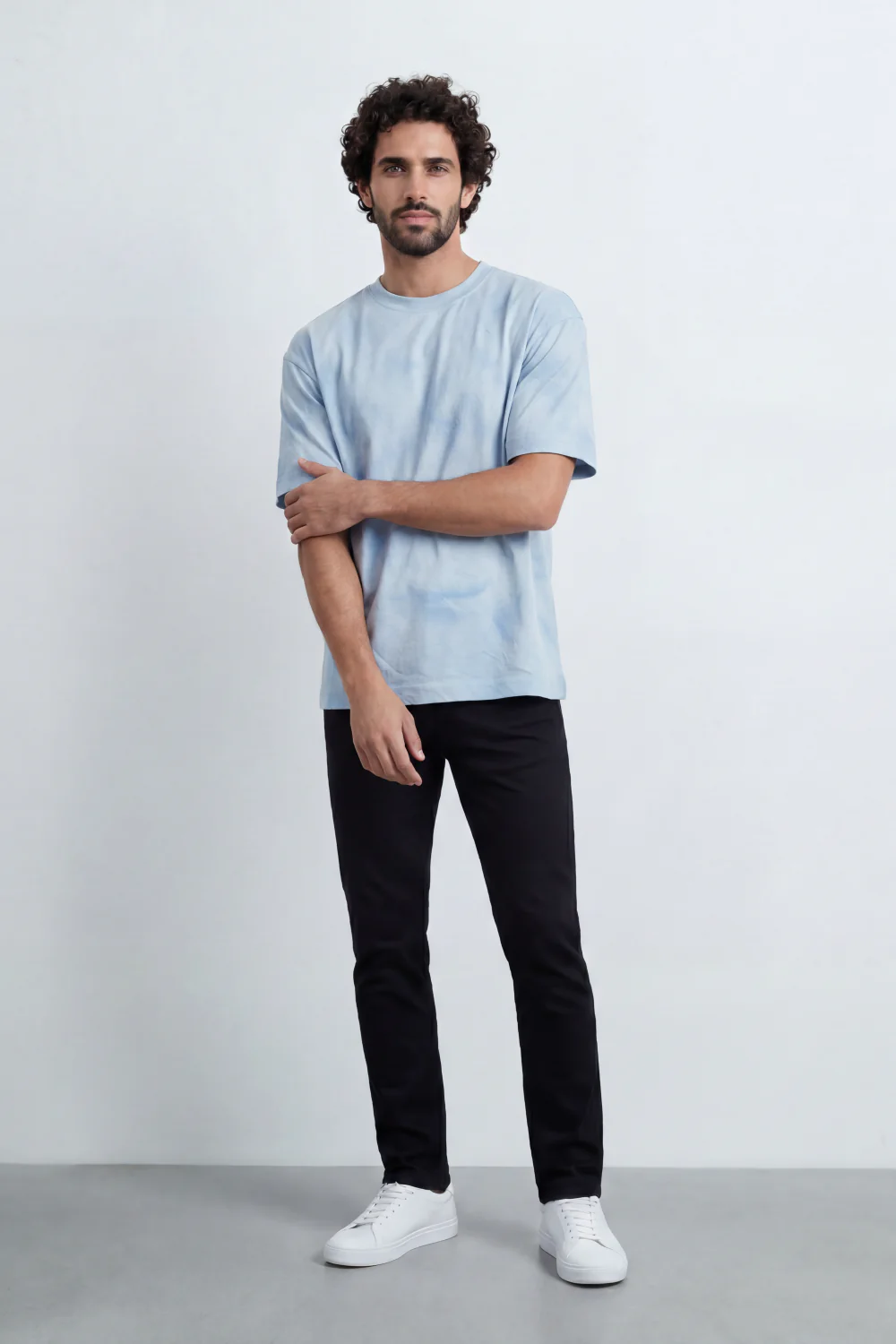 Men’s Tomato Store Sandstorm Fade T-Shirt With Allover Mineral Wash Texture Tonal Cloudy Surface Subtle Distress Marks Relaxed fit - Image 11
