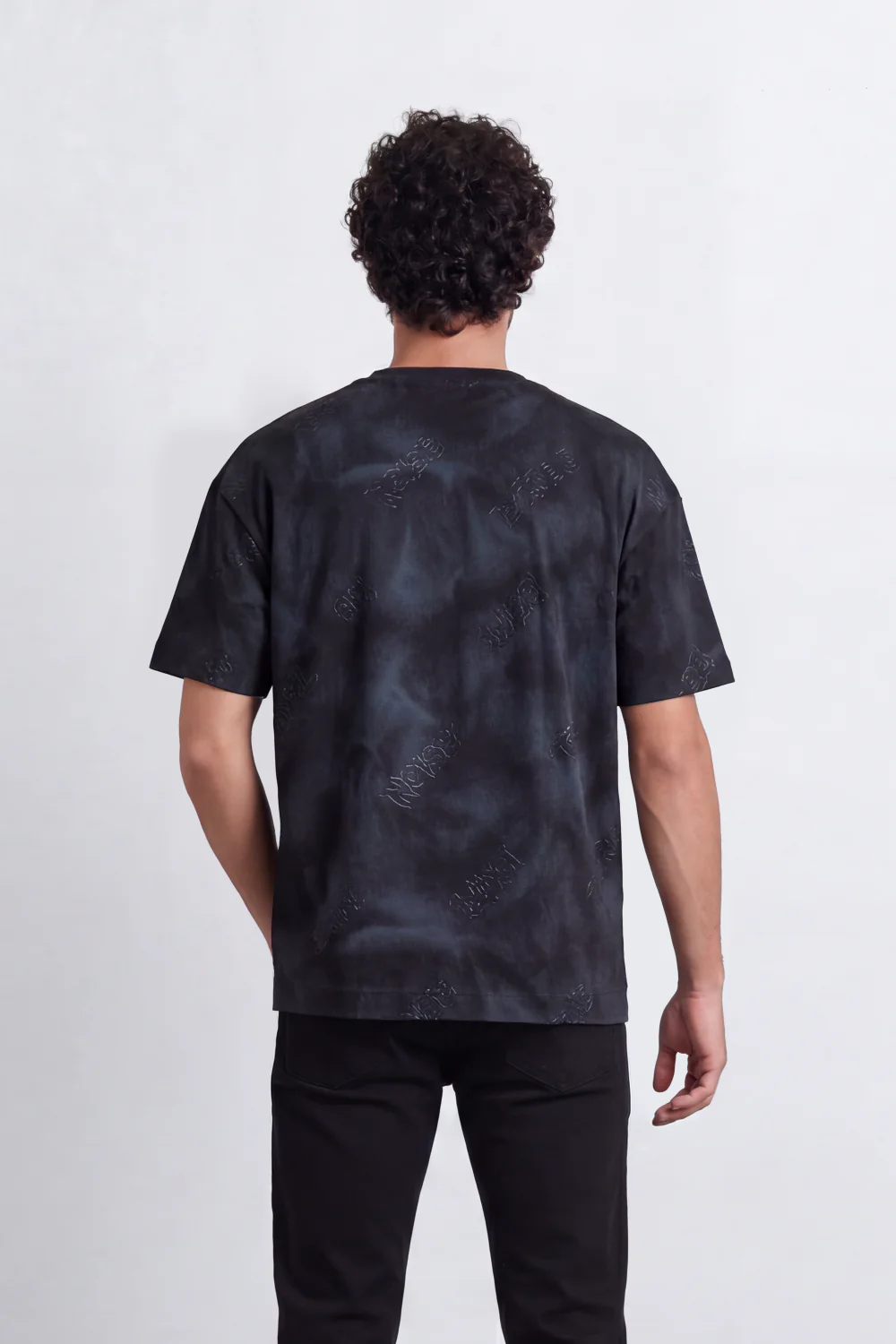 Men’s Tomato Store Sandstorm Fade T-Shirt With Allover Mineral Wash Texture Tonal Cloudy Surface Subtle Distress Marks Relaxed fit - Image 6