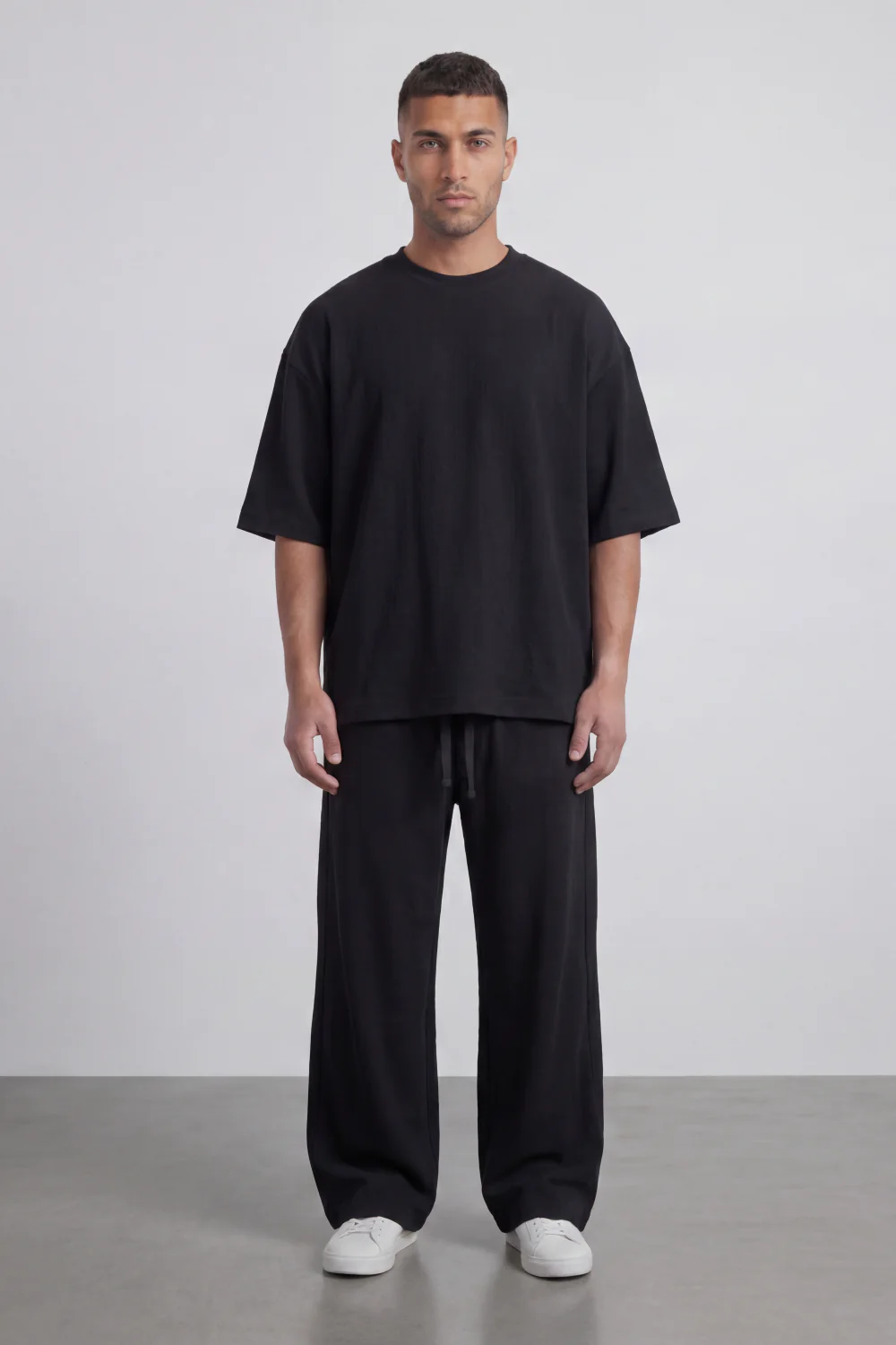 Men’s Tomato Store Shadow Ease Co-Ord Set With Soft Textured Knit Surface Plain Solid Dye Finish Outfit
