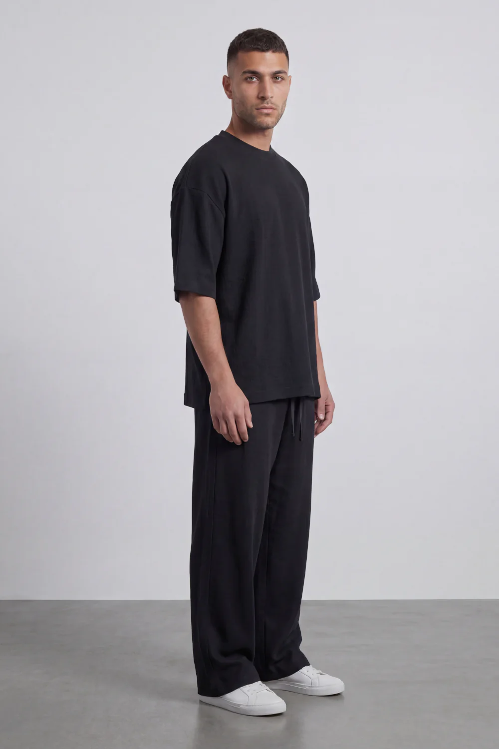 Men’s Tomato Store Shadow Ease Co-Ord Set With Soft Textured Knit Surface Plain Solid Dye Finish Outfit - Image 3