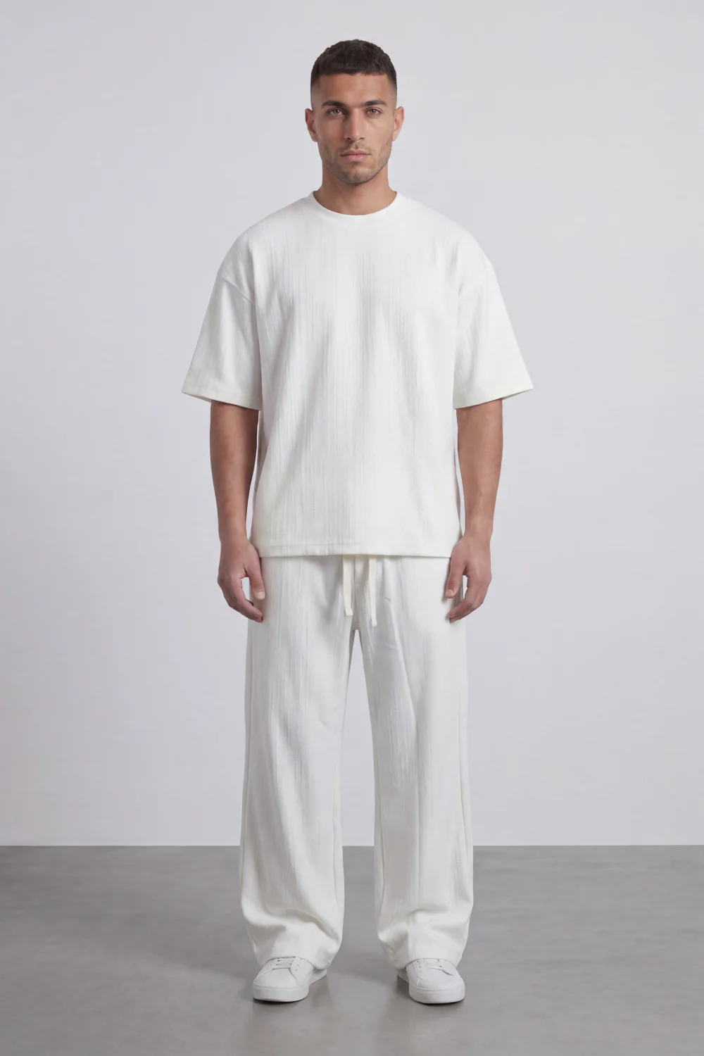 Men’s Tomato Store Shadow Ease Co-Ord Set With Soft Textured Knit Surface Plain Solid Dye Finish Outfit - Image 5