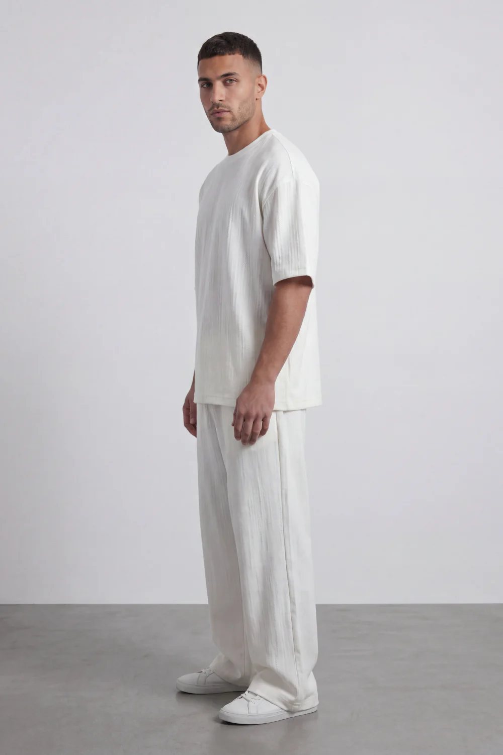 Men’s Tomato Store Shadow Ease Co-Ord Set With Soft Textured Knit Surface Plain Solid Dye Finish Outfit - Image 7