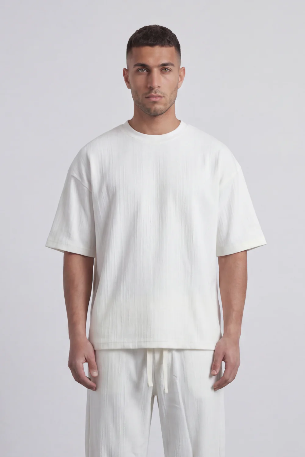 Men’s Tomato Store Shadow Ease Co-Ord Set With Soft Textured Knit Surface Plain Solid Dye Finish Outfit - Image 8