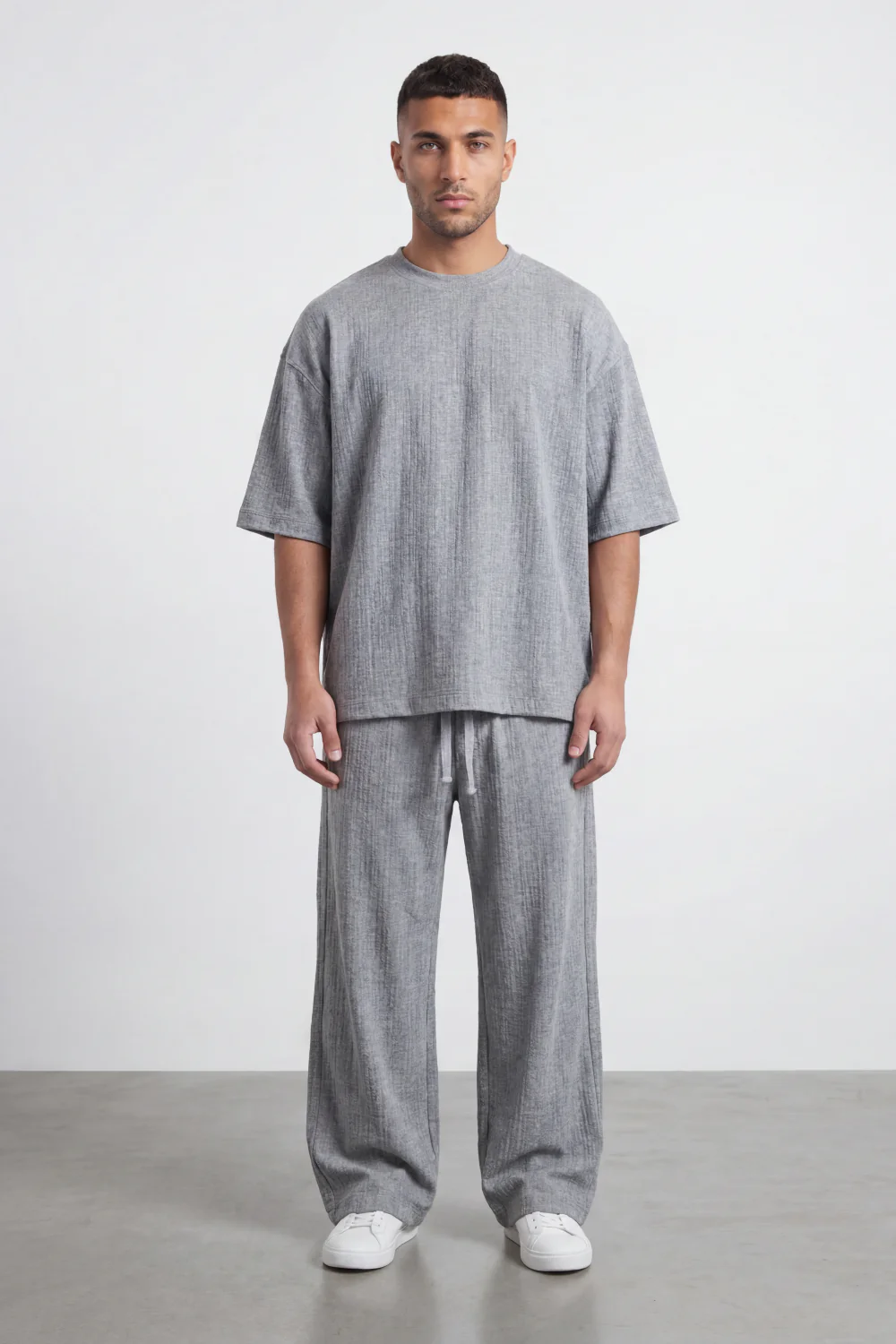 Men’s Tomato Store Shadow Ease Co-Ord Set With Soft Textured Knit Surface Plain Solid Dye Finish Outfit - Image 9