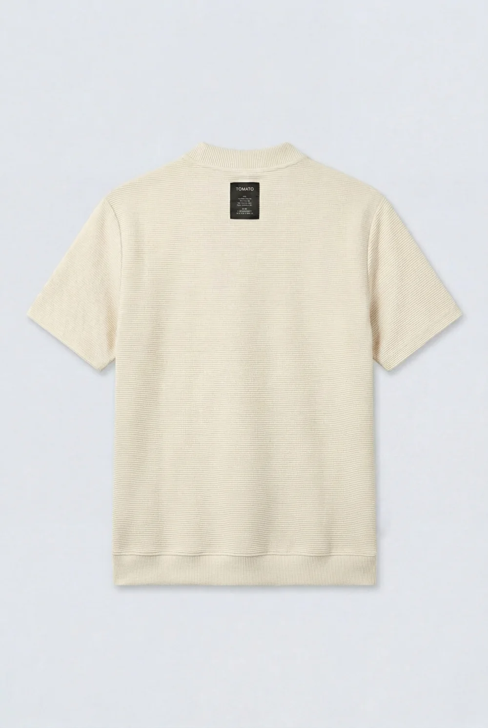 Men’s Tomato Store Short Sleeves Textured Knit Crew Neck Regular Fit T-Shirt - Image 12