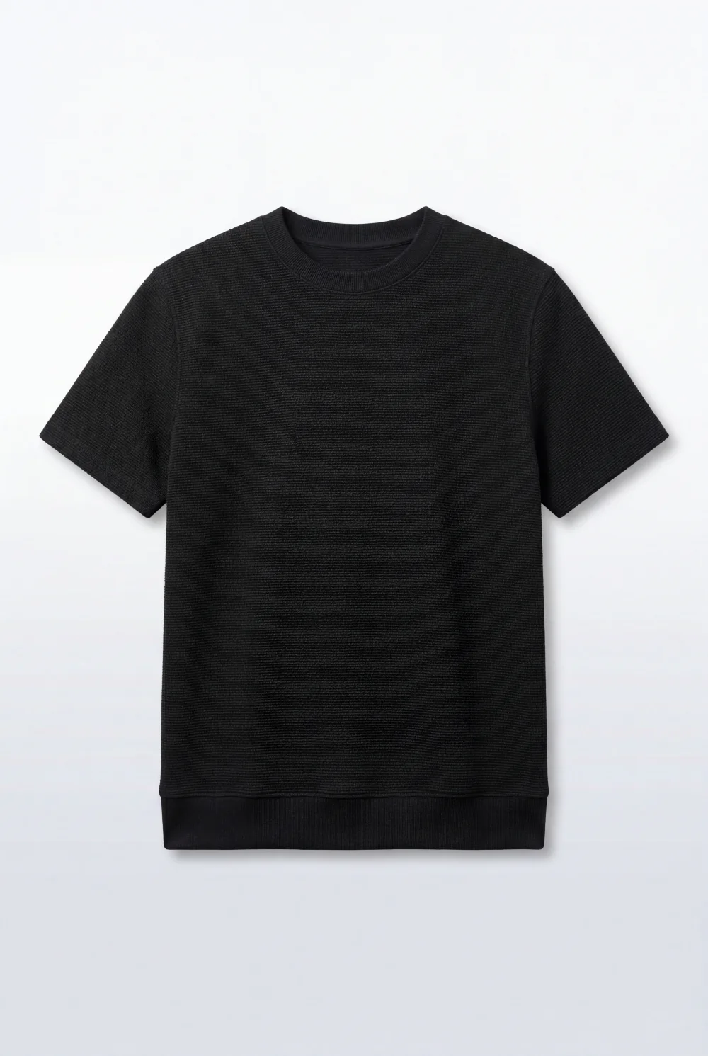 Men’s Tomato Store Short Sleeves Textured Knit Crew Neck Regular Fit T-Shirt - Image 14