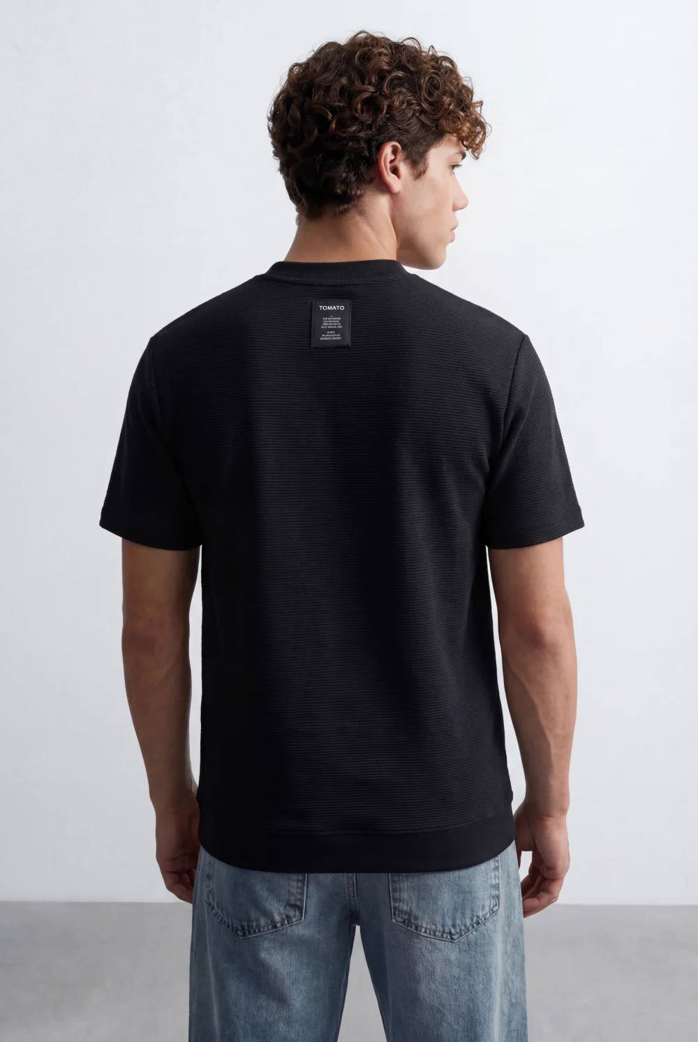 Men’s Tomato Store Short Sleeves Textured Knit Crew Neck Regular Fit T-Shirt - Image 16