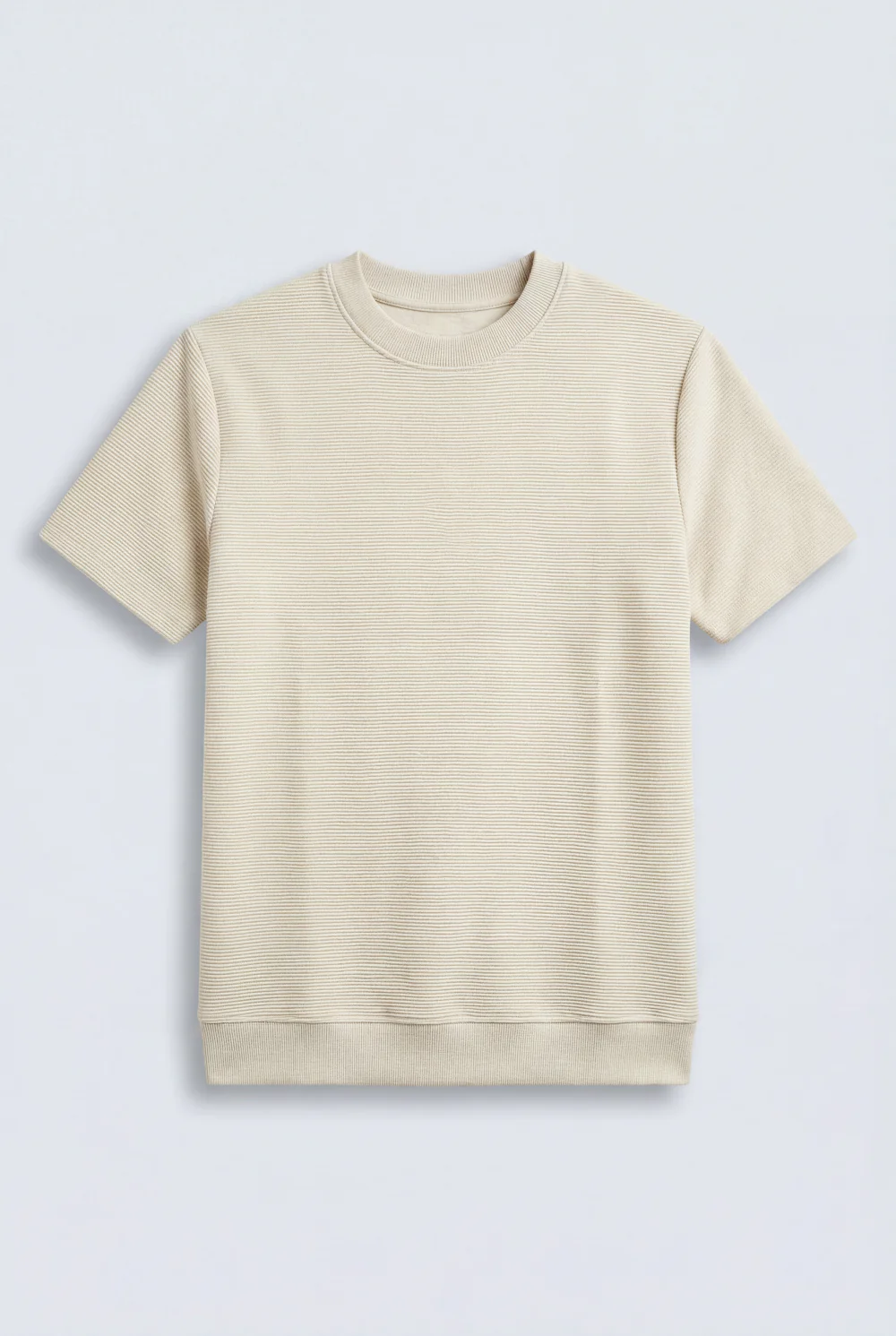 Men’s Tomato Store Short Sleeves Textured Knit Crew Neck Regular Fit T-Shirt - Image 8