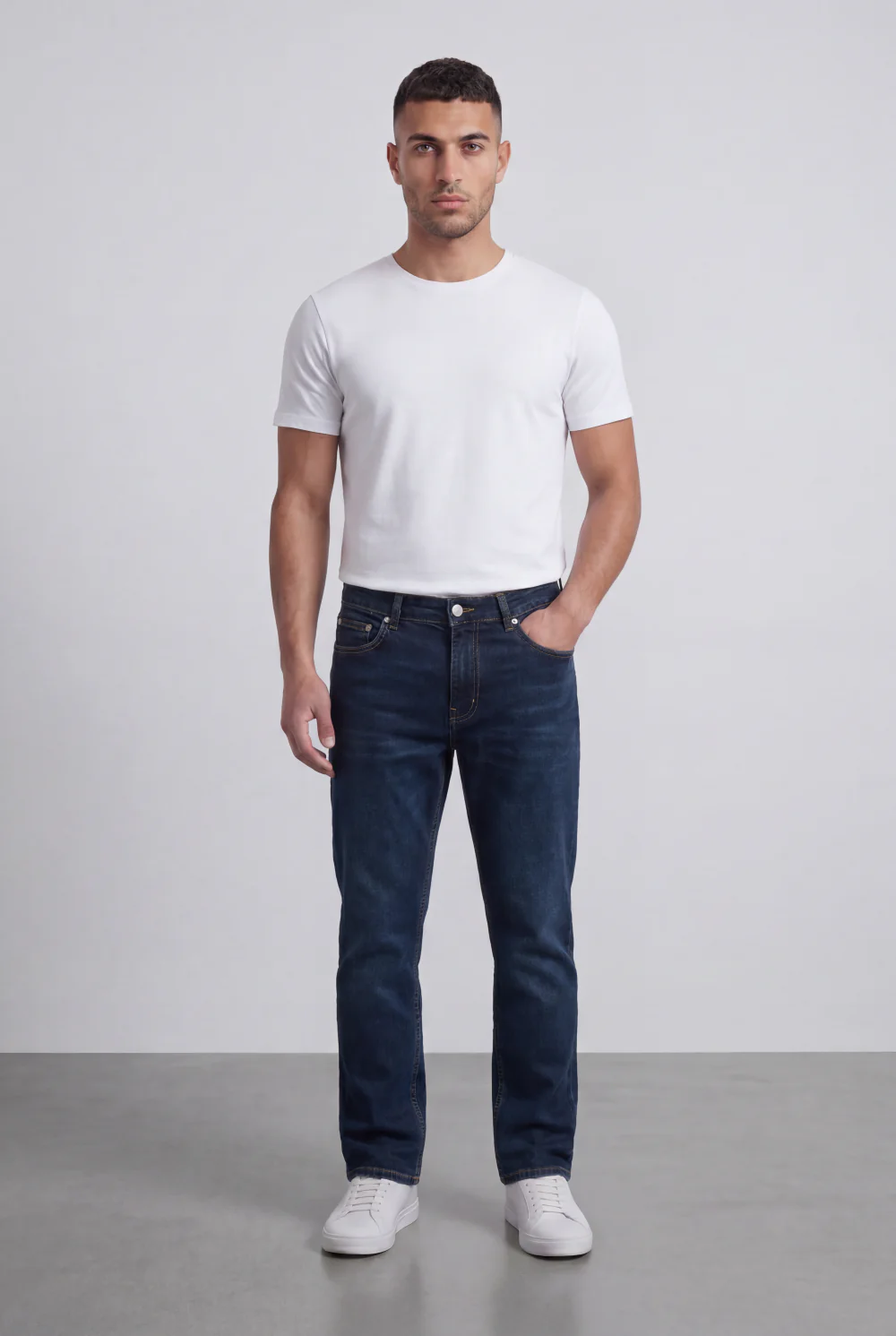 Men’s Tomato Store Used Denim Jeans Pants Belt Loops Button Closure Zip Fly Slim Fit - Image 11
