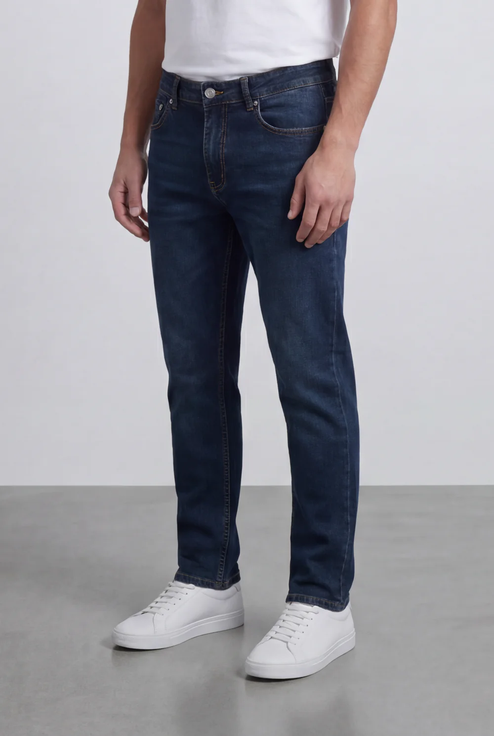 Men’s Tomato Store Used Denim Jeans Pants Belt Loops Button Closure Zip Fly Slim Fit - Image 12