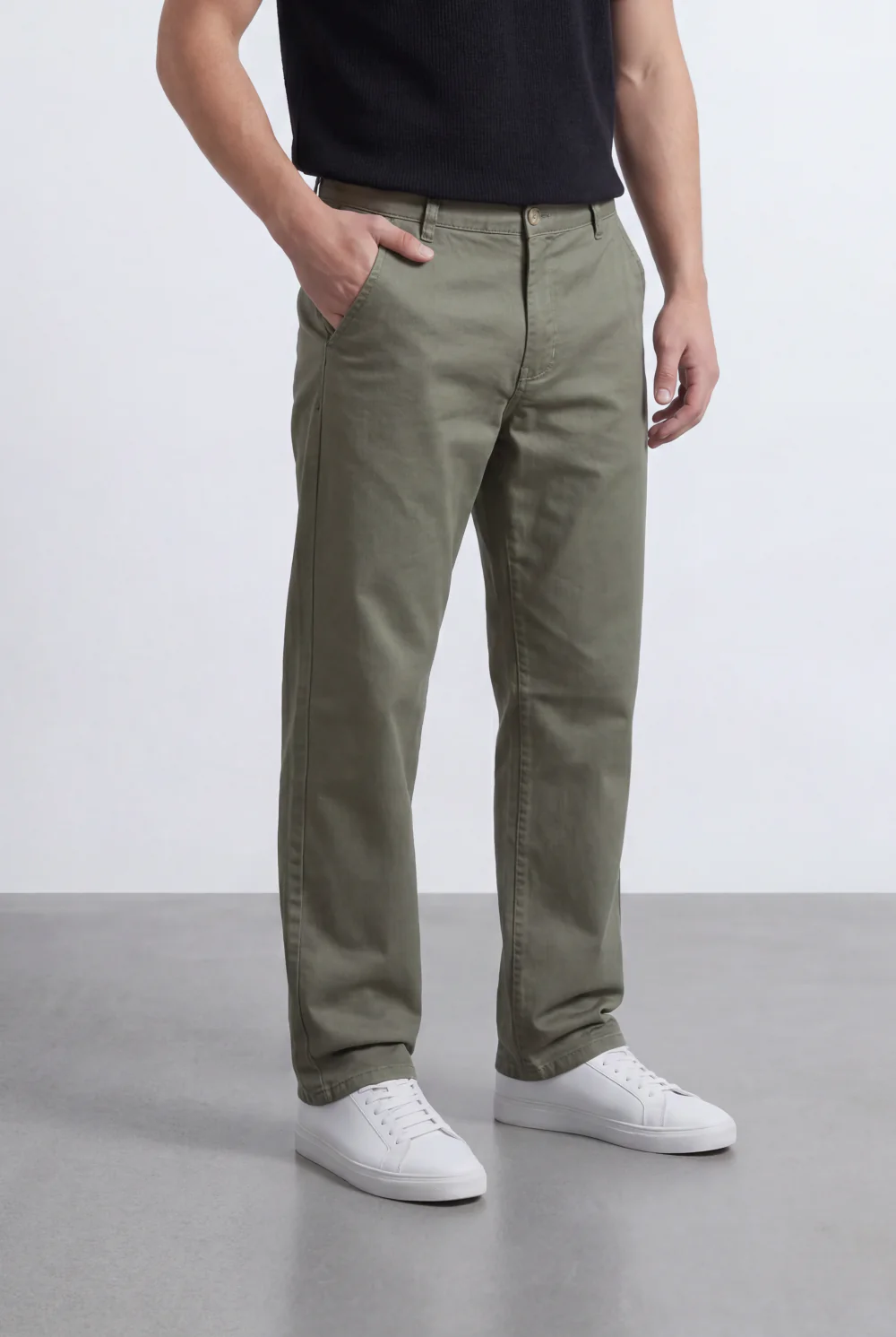 Men’s Tomato Store Straight Chino Pants Flat Front Button Closure Gabardine - Image 20