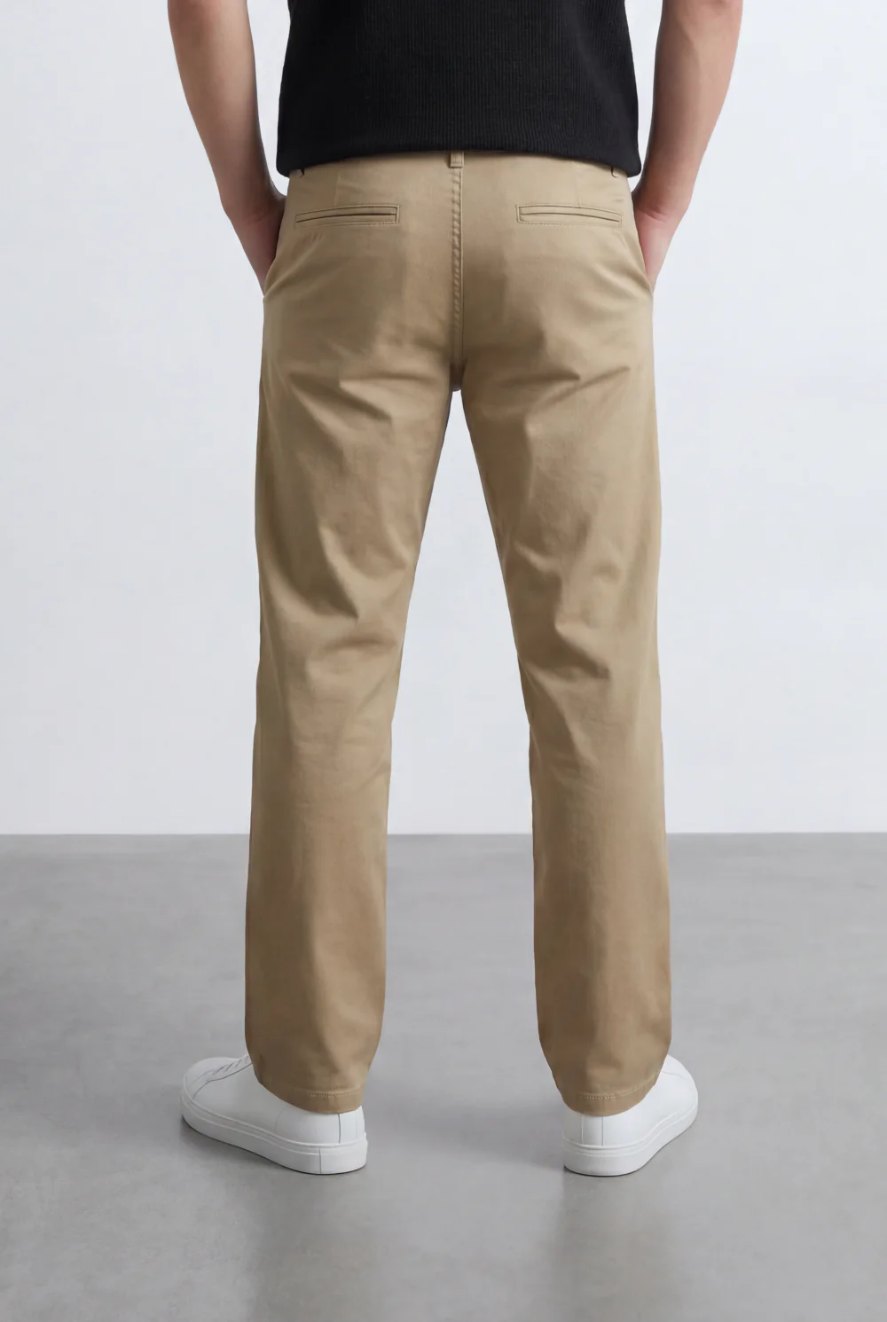 Men’s Tomato Store Straight Chino Pants Flat Front Button Closure Gabardine - Image 6