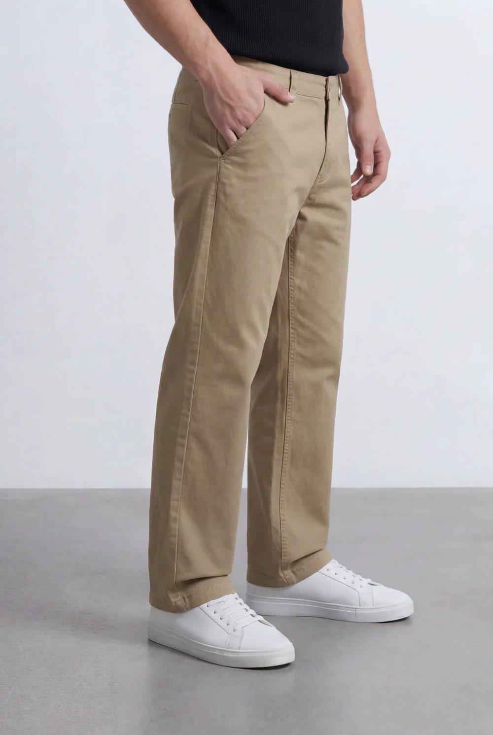 Men’s Tomato Store Straight Chino Pants Flat Front Button Closure Gabardine - Image 8