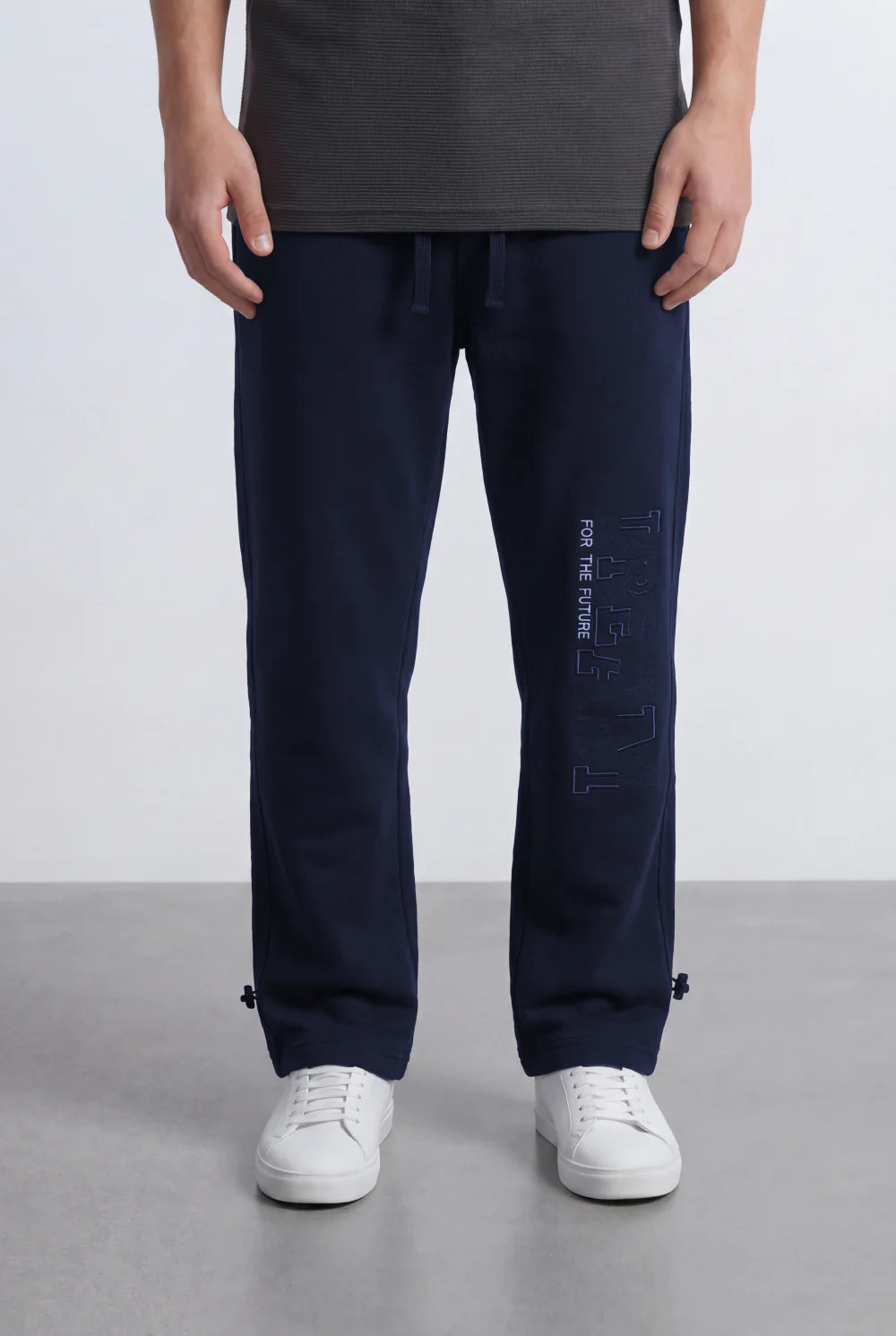 Men’s Tomato Store Street Sweatpants Embossed Side Logo Clean Look Elastic Oversize Side Pockets Zip Detail - Image 13