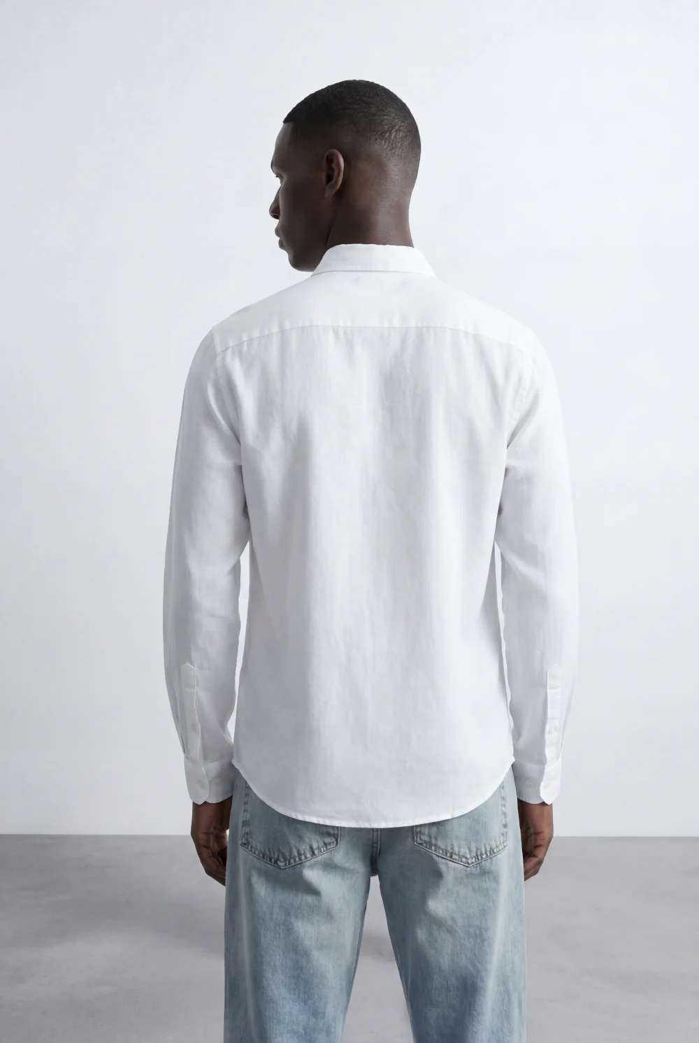 Men’s Tomato Store Tailored Regular Fit Long Sleeve Breathable Fabric Linen Blend Shirt - Image 26