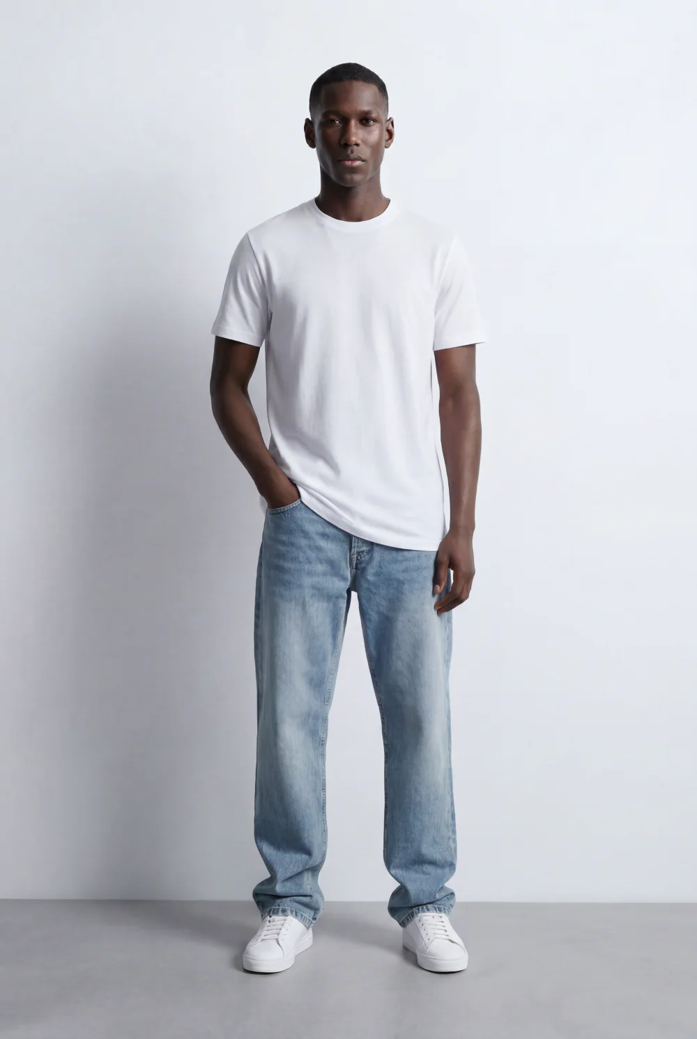Men’s Tomato Store Texture T-Shirt Subtle Grain Surface Jacquard Knit Slim Fit - Image 15