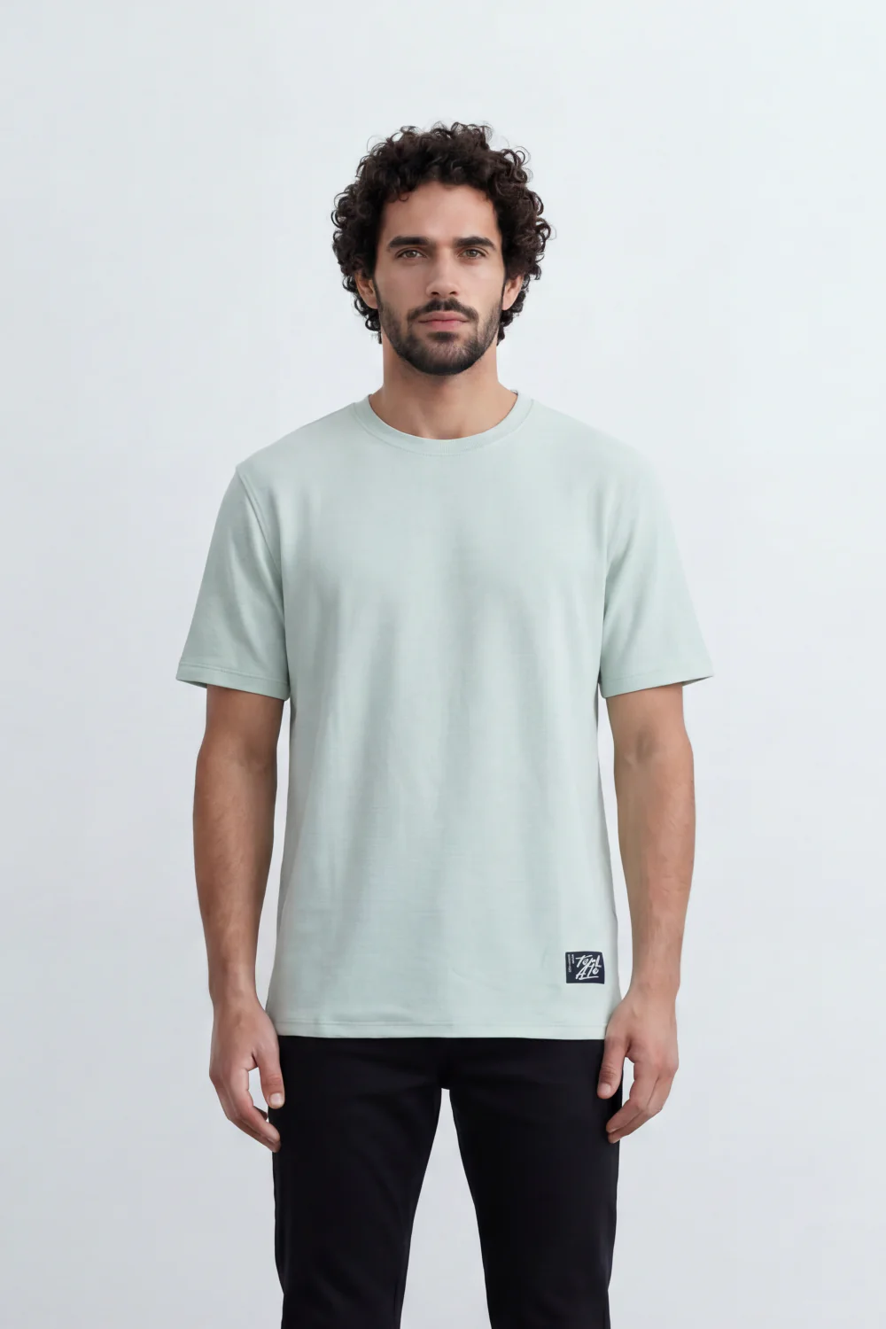Men’s Tomato Store Textured T-Shirt Relaxed Fit Subtle Ribbed Surface Clean Minimal Design - Image 21