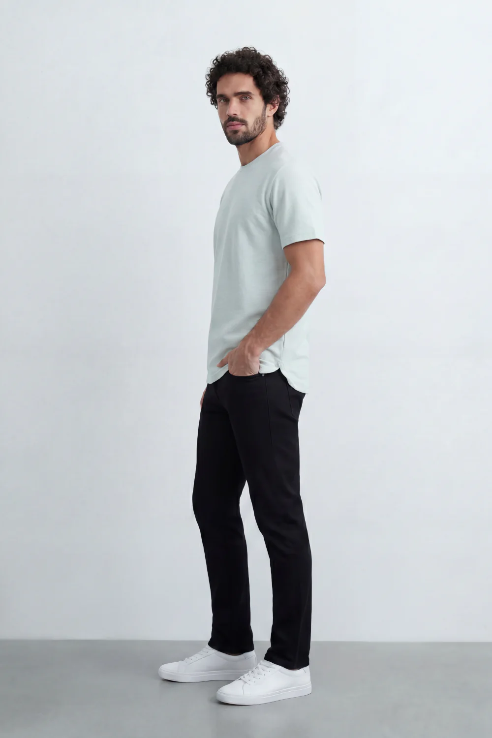 Men’s Tomato Store Textured T-Shirt Relaxed Fit Subtle Ribbed Surface Clean Minimal Design - Image 24