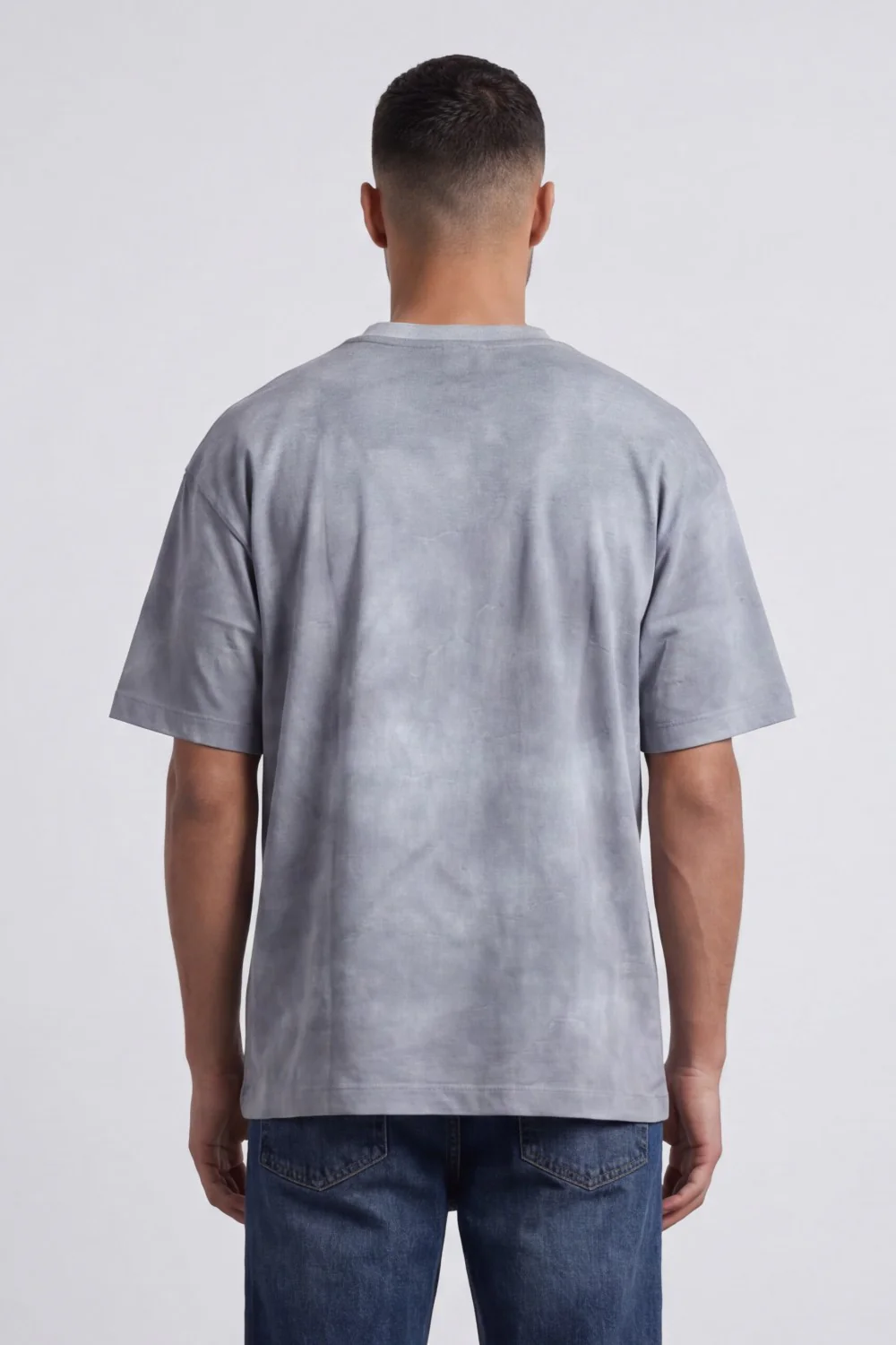 Men’s Tomato Store Urban Fade T-Shirt Made With Soft Crew Neck Dropped Shoulder Line Relaxed Fit - Image 2