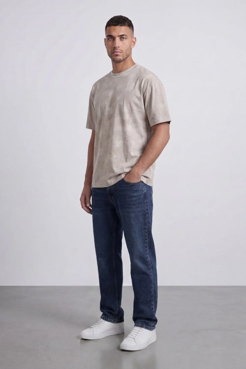 Men’s Tomato Store Urban Fade T-Shirt Made With Soft Crew Neck Dropped Shoulder Line Relaxed Fit - Image 8