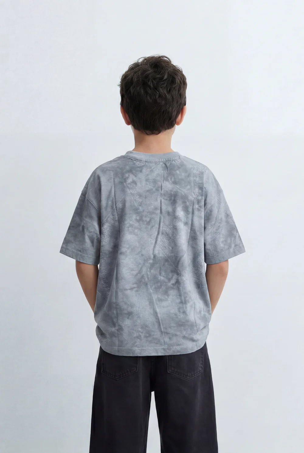 Boy’s Tomato Store Washed Oversized T-Shirt Soft Cloud Wash Finish Drop Shoulder - Image 2