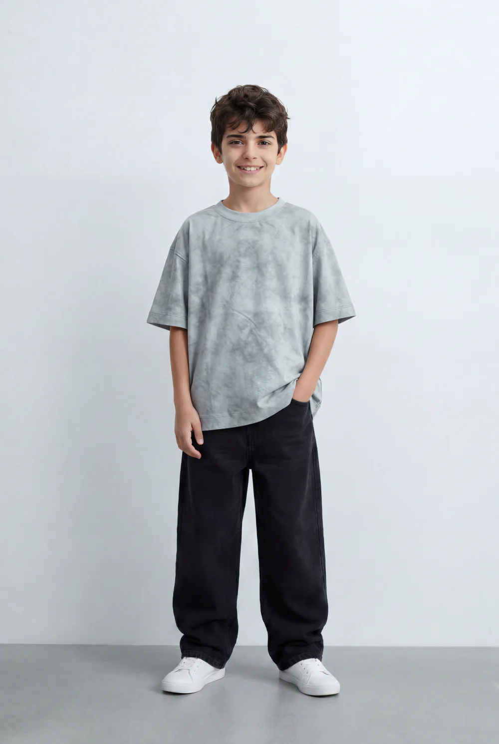 Boy’s Tomato Store Washed Oversized T-Shirt Soft Cloud Wash Finish Drop Shoulder - Image 7