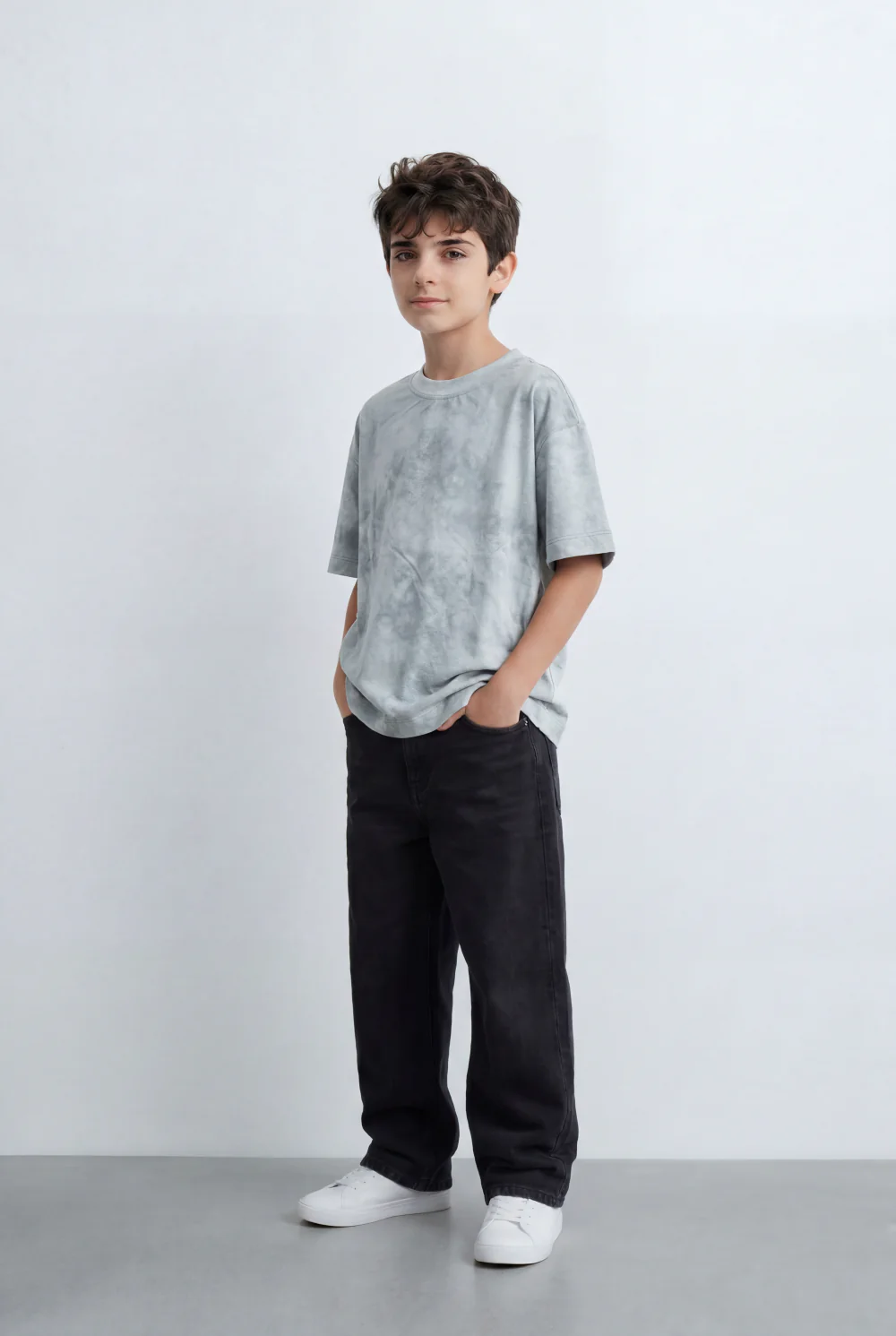 Boy’s Tomato Store Washed Oversized T-Shirt Soft Cloud Wash Finish Drop Shoulder - Image 8