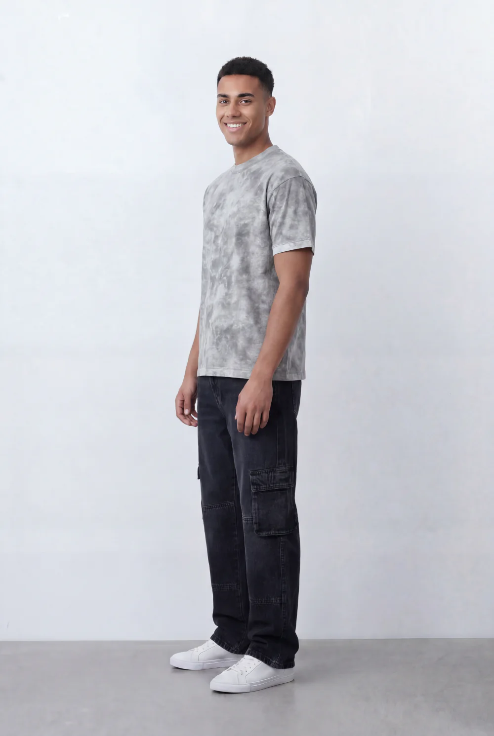 Men’s Tomato Store Washed T-Shirt Soft Cloud Wash Effect Relaxed Fit - Image 3