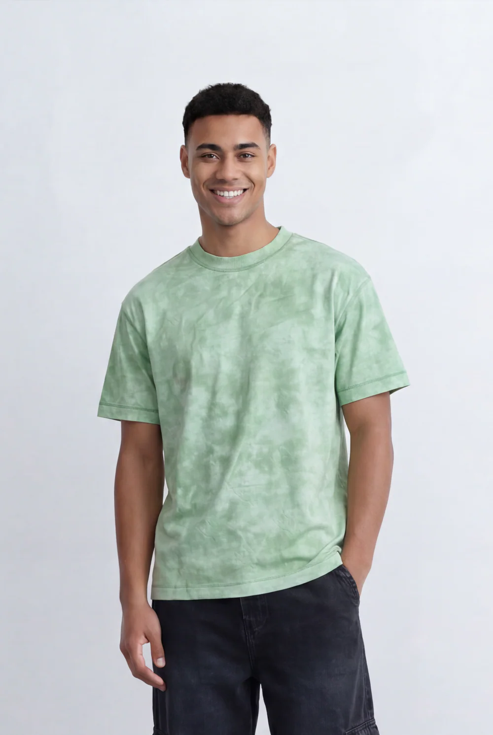 Men’s Tomato Store Washed T-Shirt Soft Cloud Wash Effect Relaxed Fit - Image 5