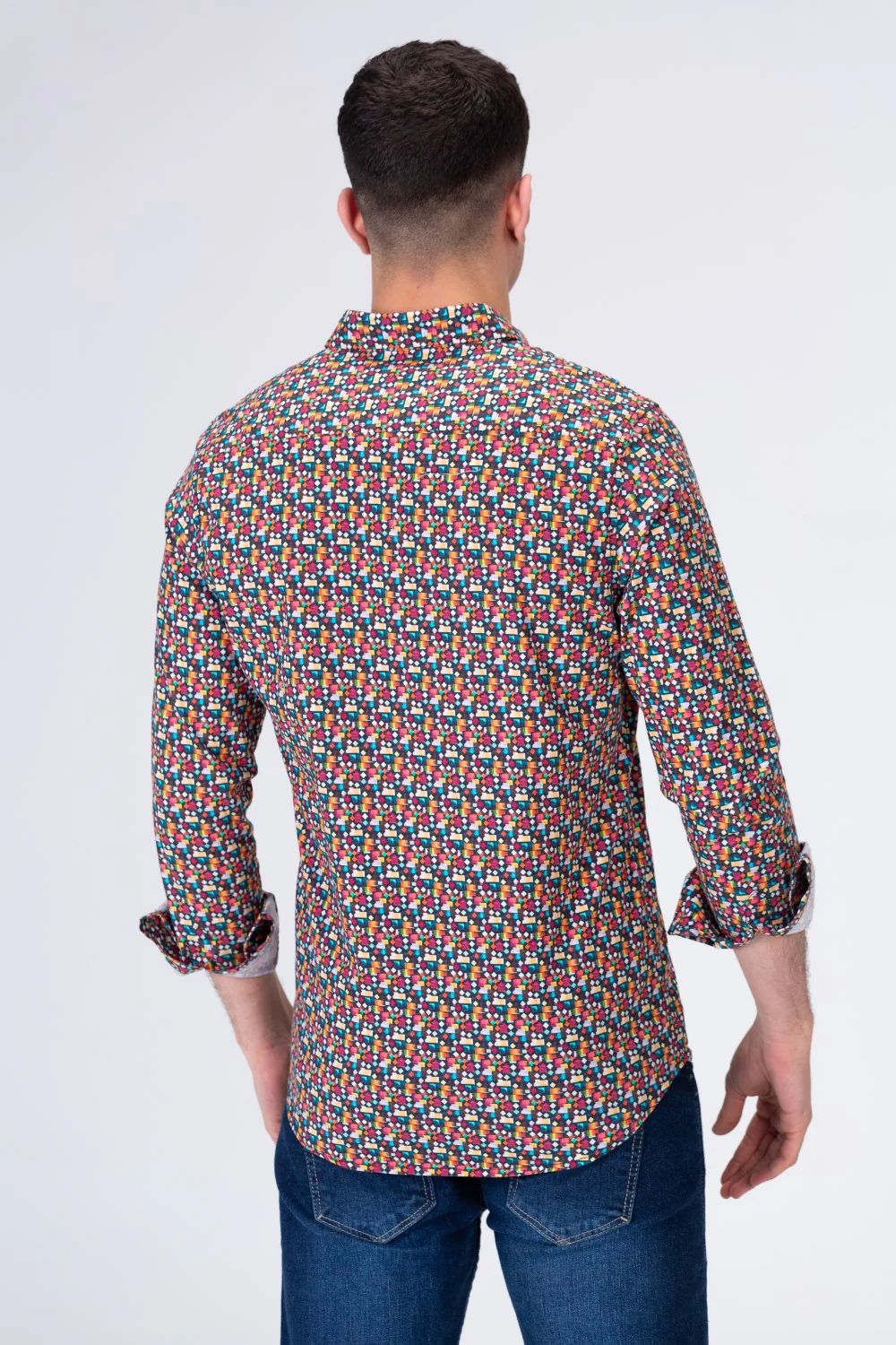 Mens All Over Printed Shirt In Trendy Colours - Image 2