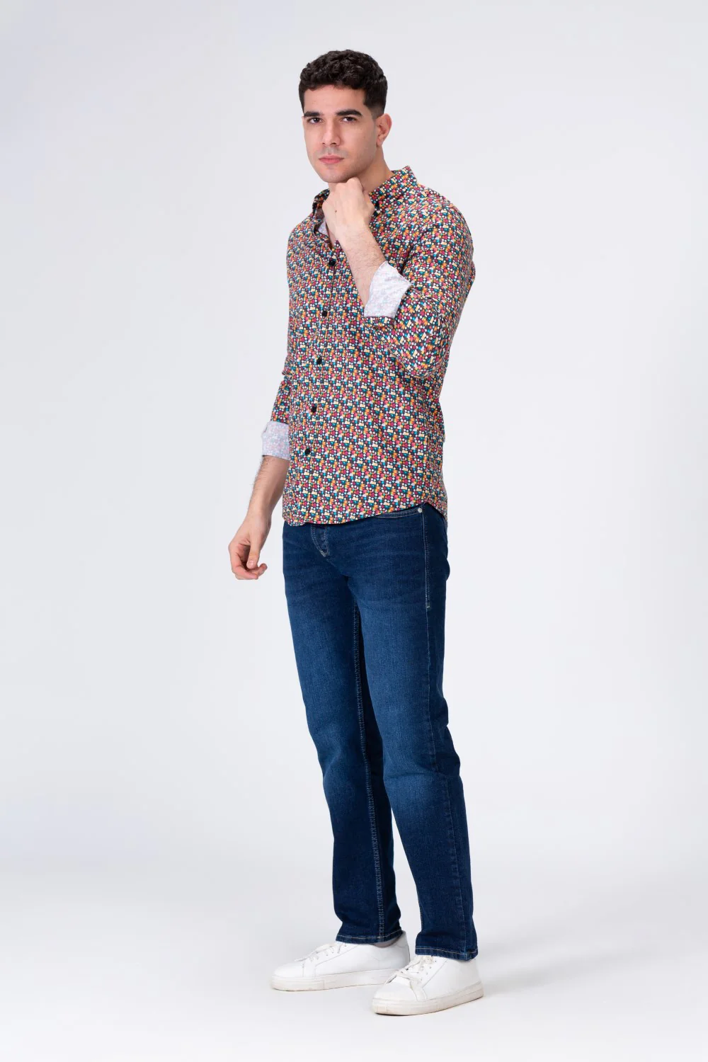 Mens All Over Printed Shirt In Trendy Colours - Image 3