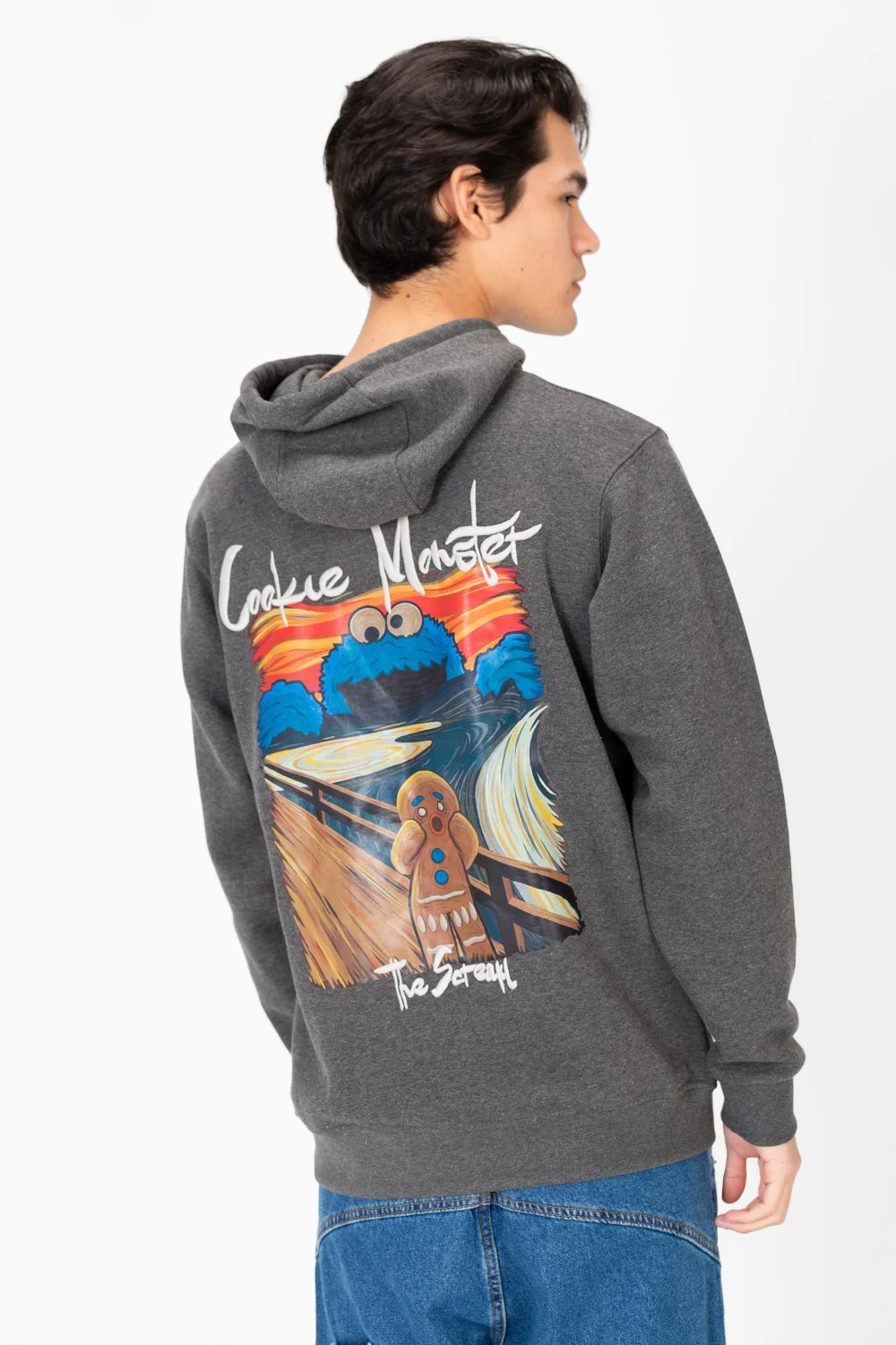 Men's Back Graphic Print Hoodie Sweatshirt - Image 2