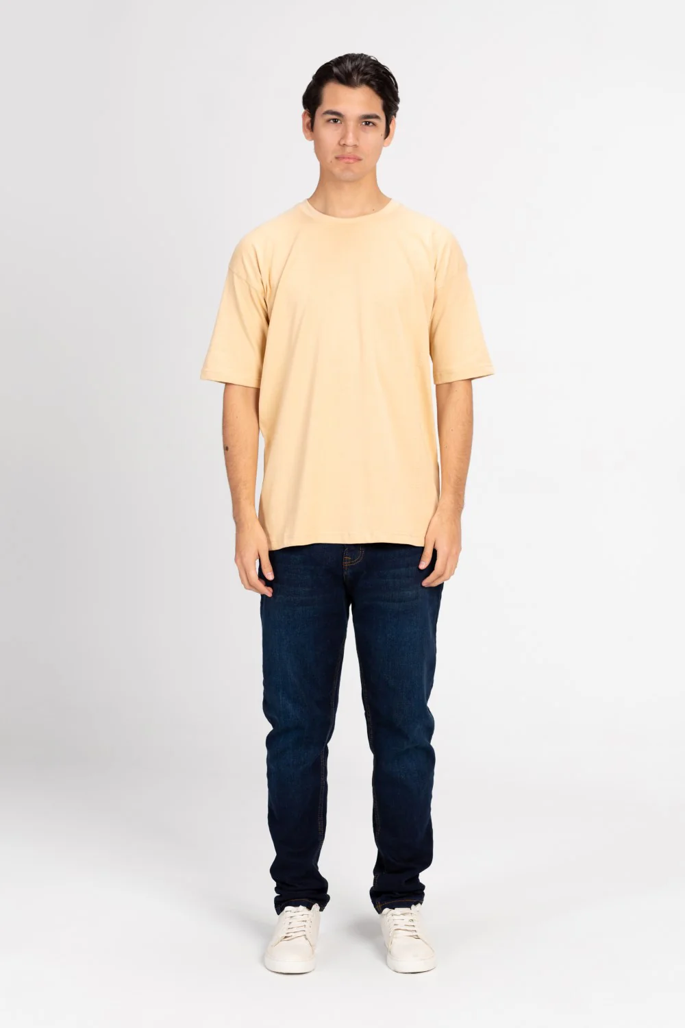 Men's Back Text Print Oversized T-shirt - Image 4