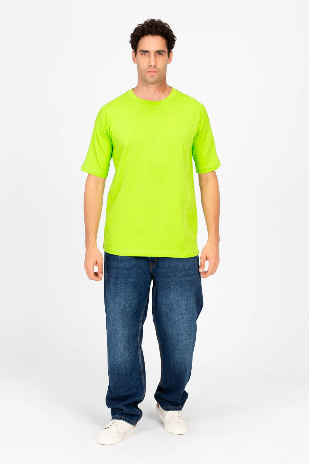 Men's Back Text Print Oversized T-shirt - Image 8