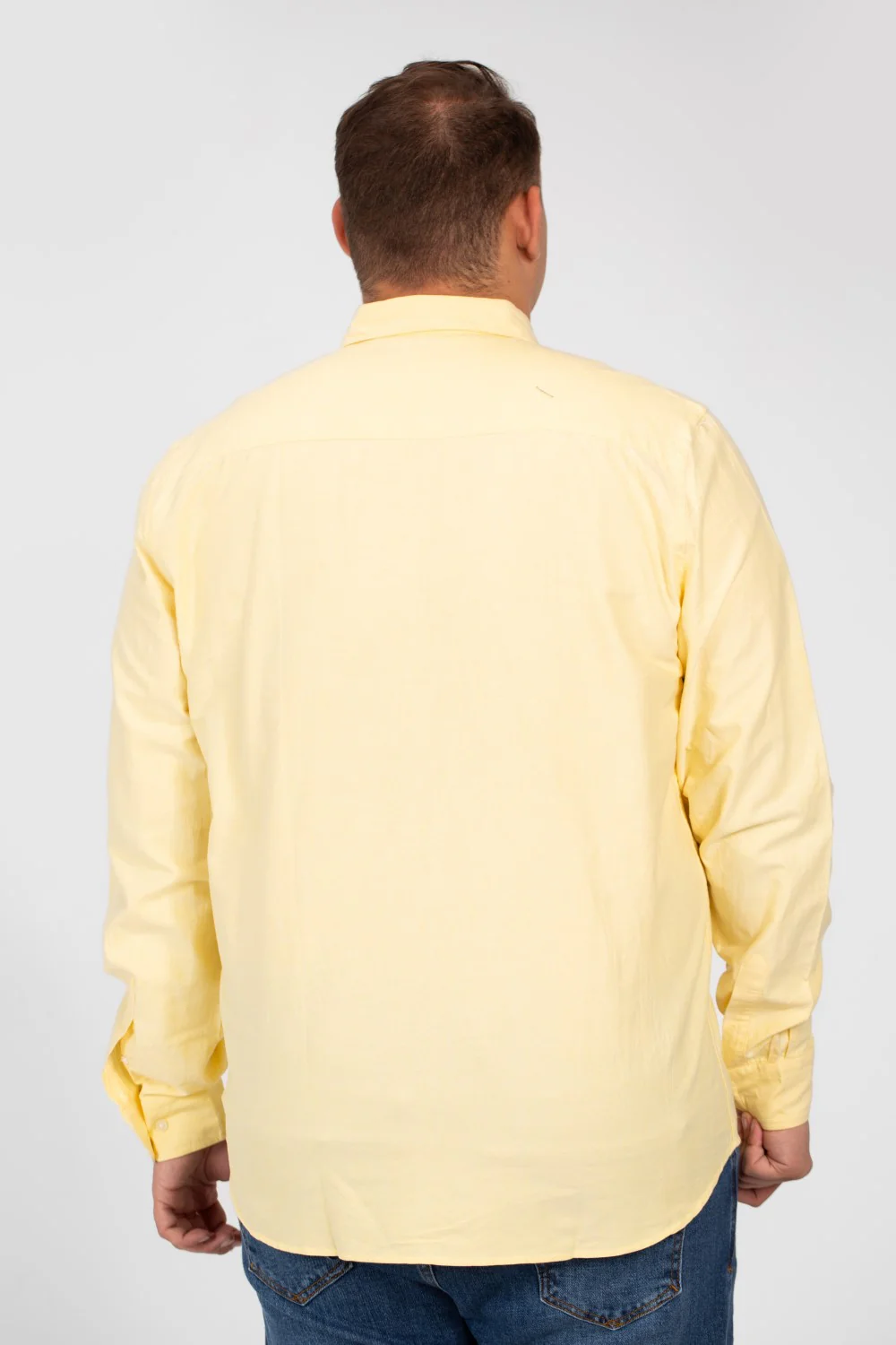 Men's Basic Big Size Shirt with Long Sleeves And Basic Details - Image 38