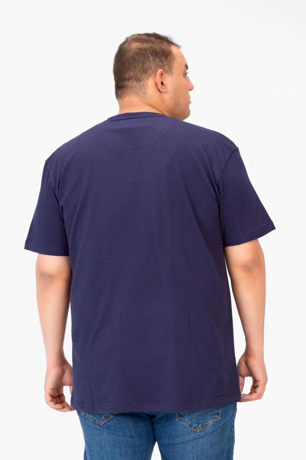 Men's Basic Big Size T-Shirt With Front Pocket And Short Sleeves - Image 10