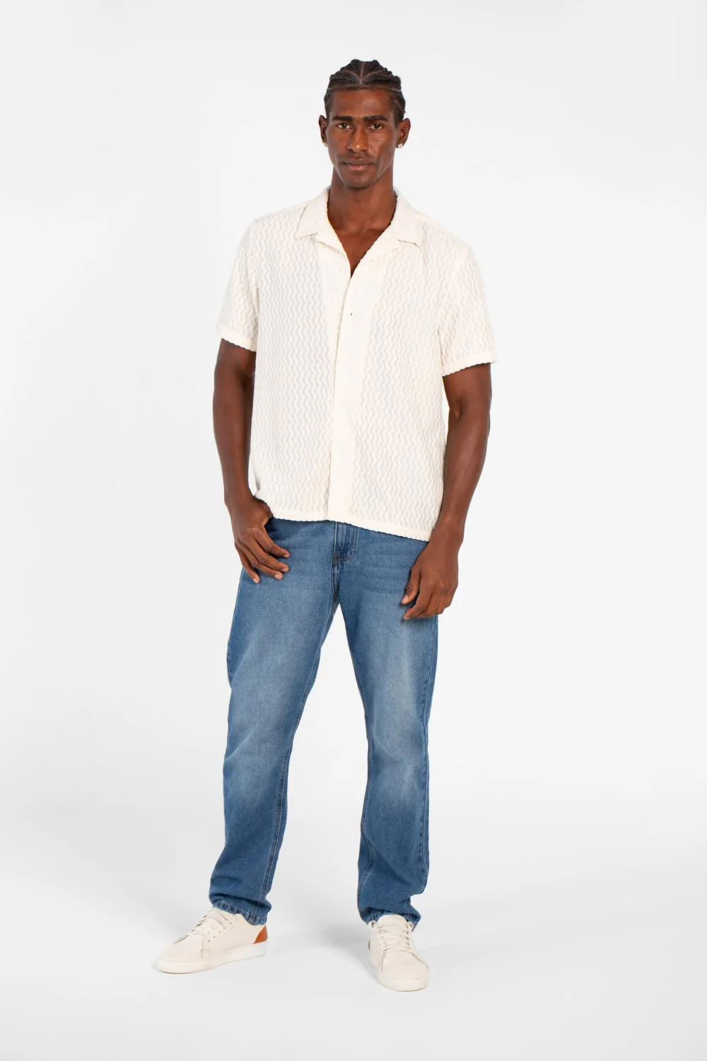 Men's Basic Button Down Short Sleeve Slim Fit Breathable Shirt - Image 12